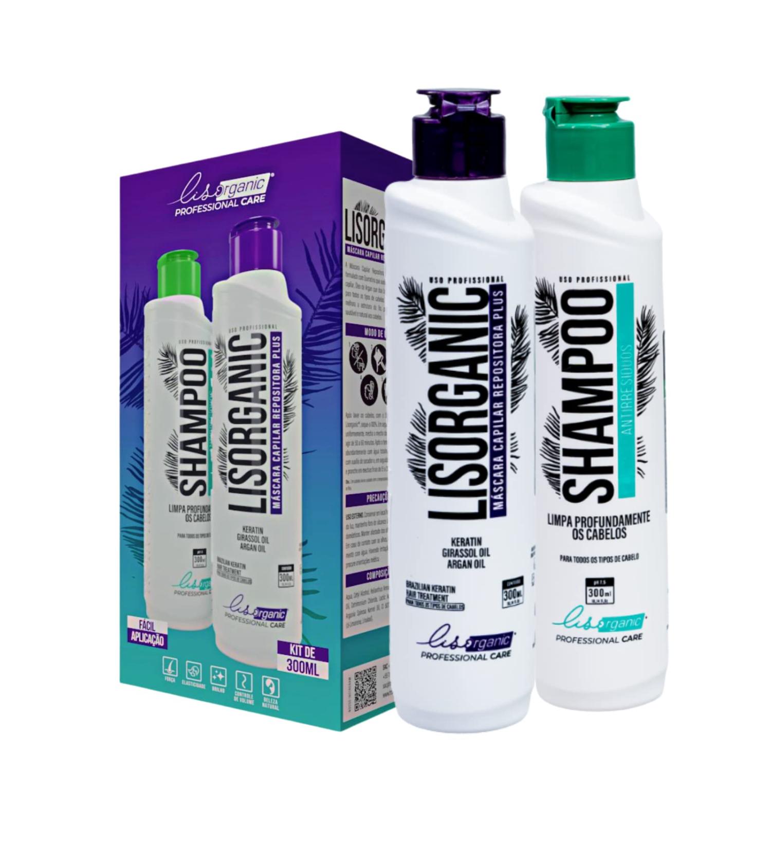 Innovative Lisorganic Keratin Treatment Kit | Perfect Hair Straightener | Vegan & Cruelty Free | Reduces Volume | For All Hair Types | 2 Items - Buy Online on GoSupps.com