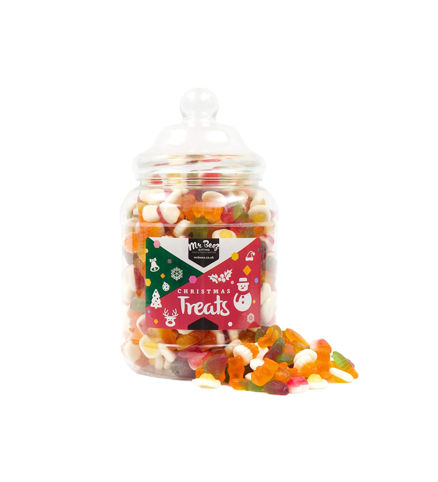 Mr Beez Gifts | Christmas Sweets Jar | Jelly Mix | 27x14cm | 1650g - Buy Online on GoSupps.com