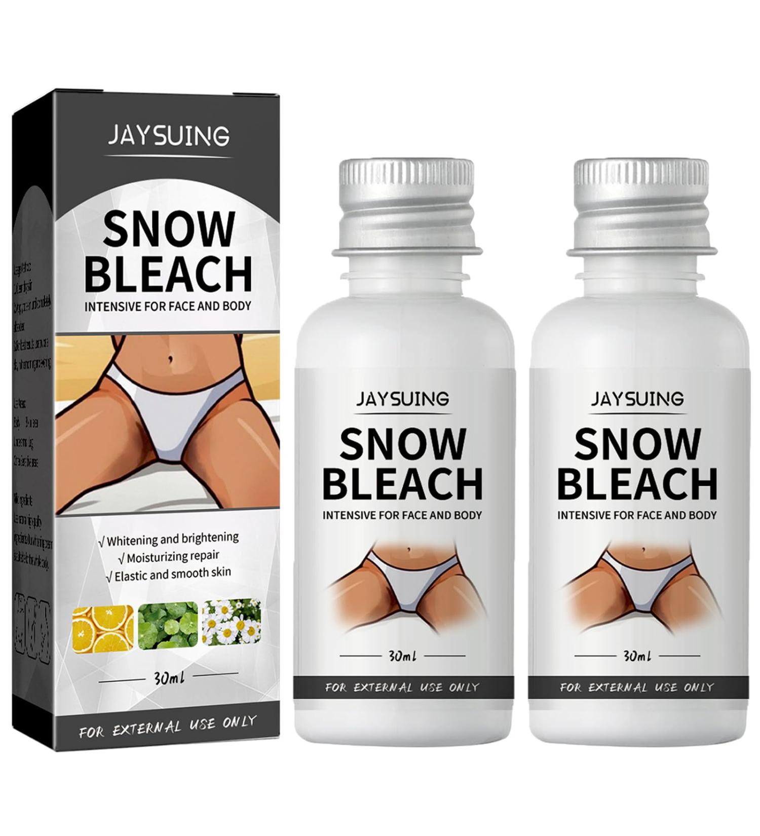 Juztec Armpit Thigh Darkening Cream Snow Bleach Cream - Whitening for Private Parts Underarms & Dark Spot Removal - Gentle Skin Lightening (2 Pack) - Buy Online on GoSupps.com