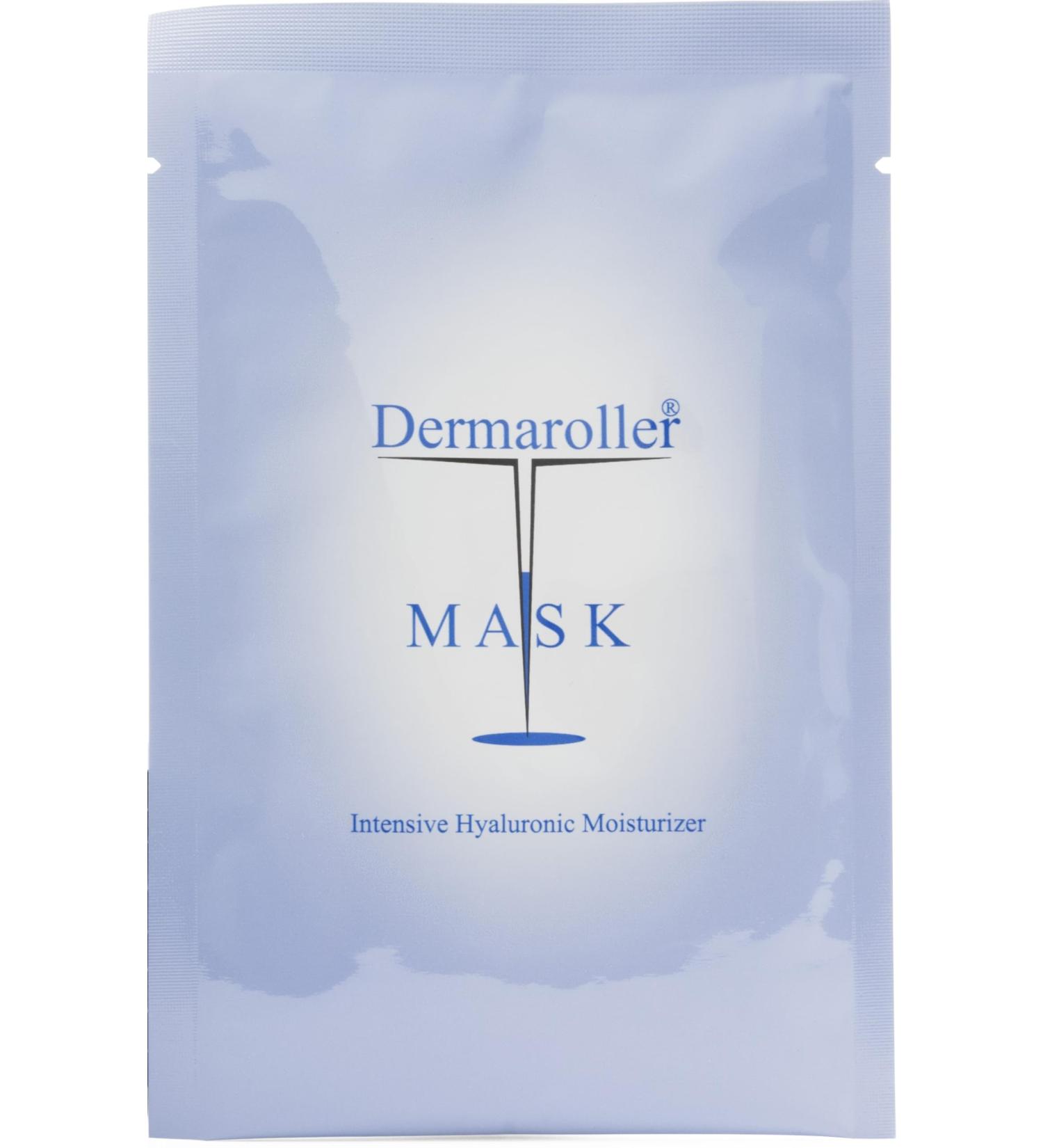 Dermaroller Hyaluronic Acid Facial Mask - Hydrate Dry Skin Reduce Wrinkles Boost Collagen - 1 Pack - Buy Online on GoSupps.com