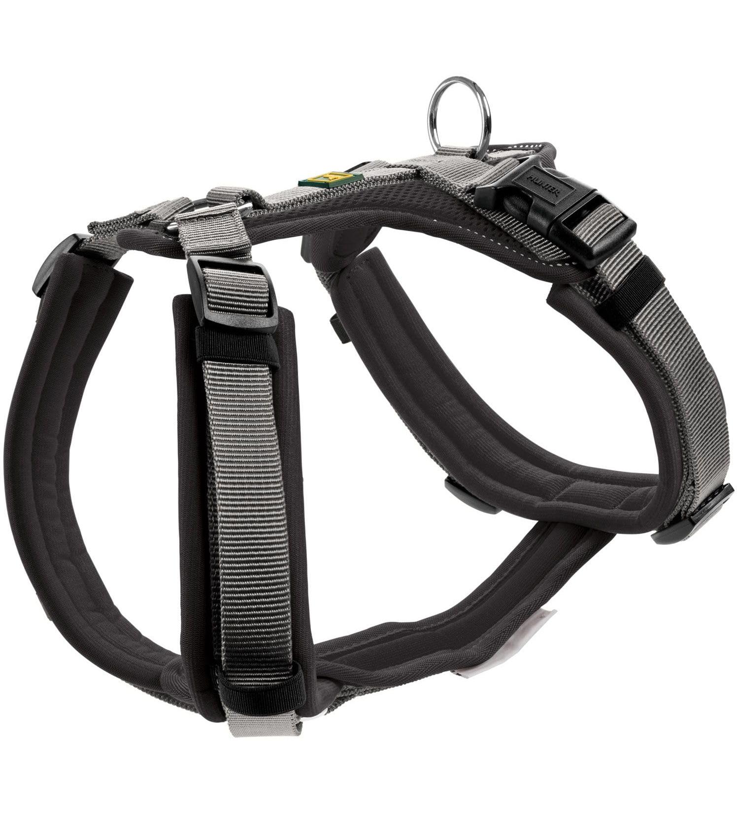 HUNTER Harness Maldon 53-71/M Black/Grey - Premium Adjustable Dog Harness for Comfortable International Shipping - Buy Online on GoSupps.com