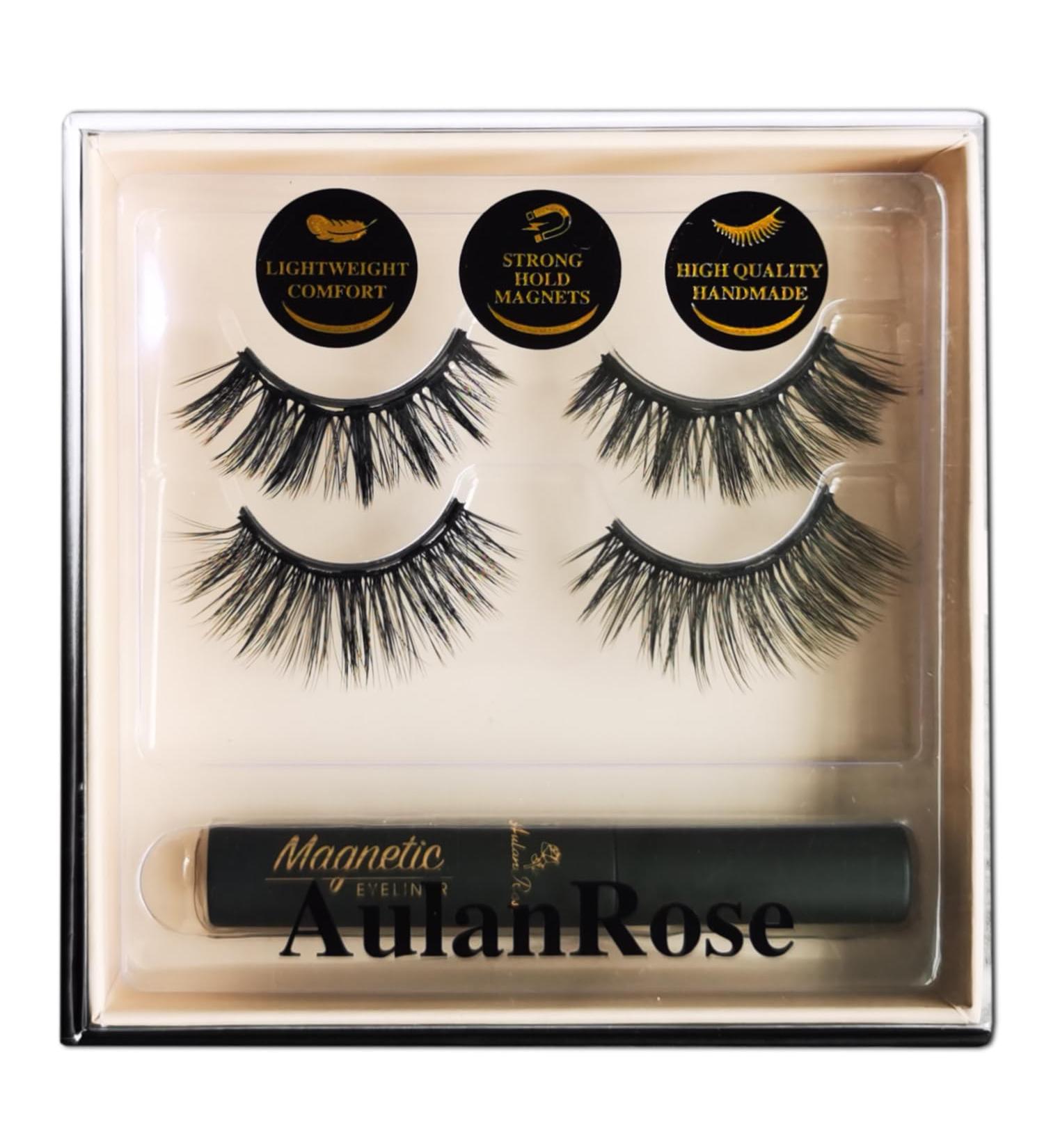 Magnetic Eyelashes - Reusable Volume Long Cat Eye Faux Mink Lashes with Eyeliner | 60 Wears Dramatic Cruelty-Free & Vegan - Buy Online on GoSupps.com