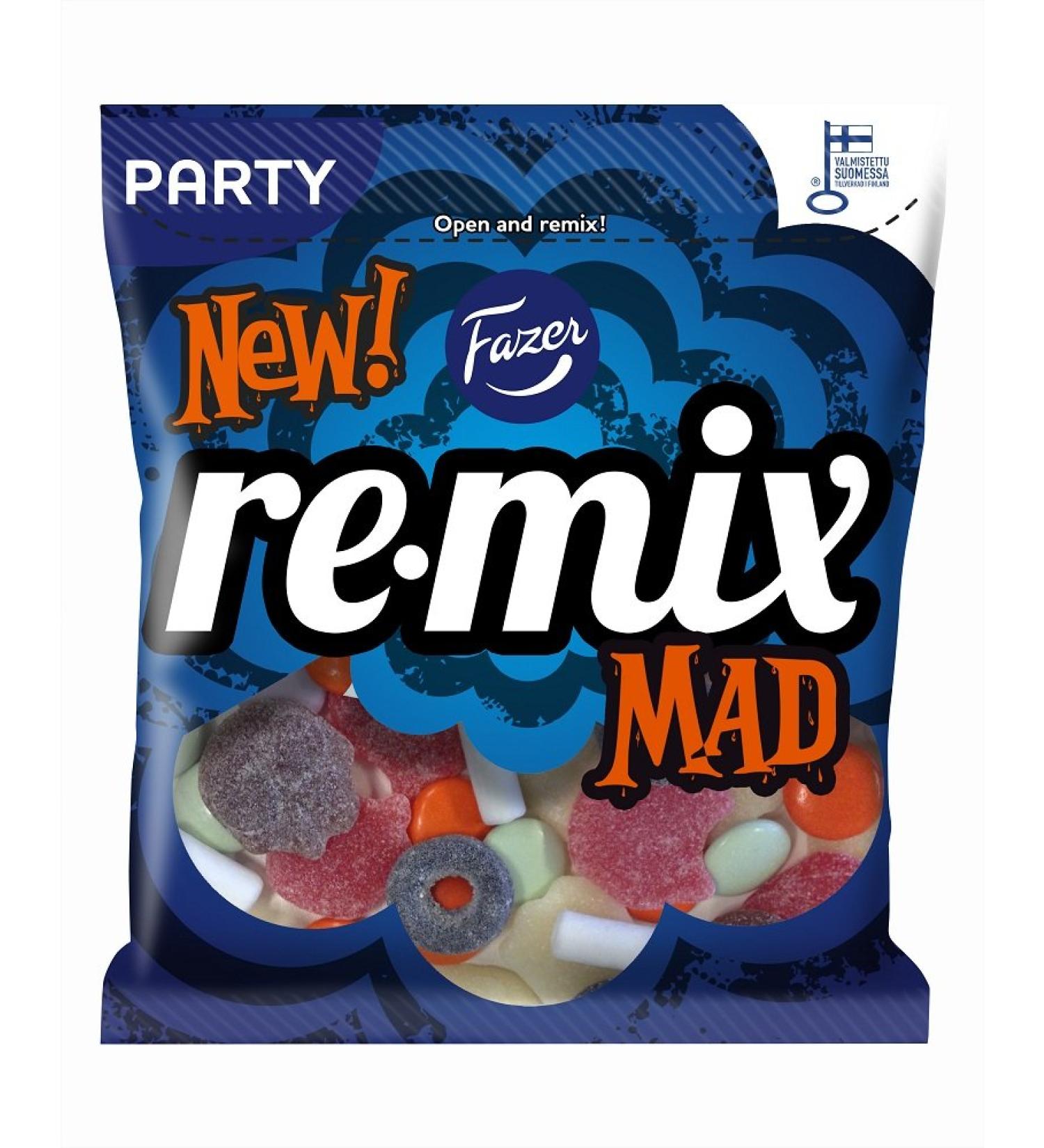 Fazer Remix Mad M lange de bonbons la r glisse et au salmiac chocolat fruit et aigre 350 g