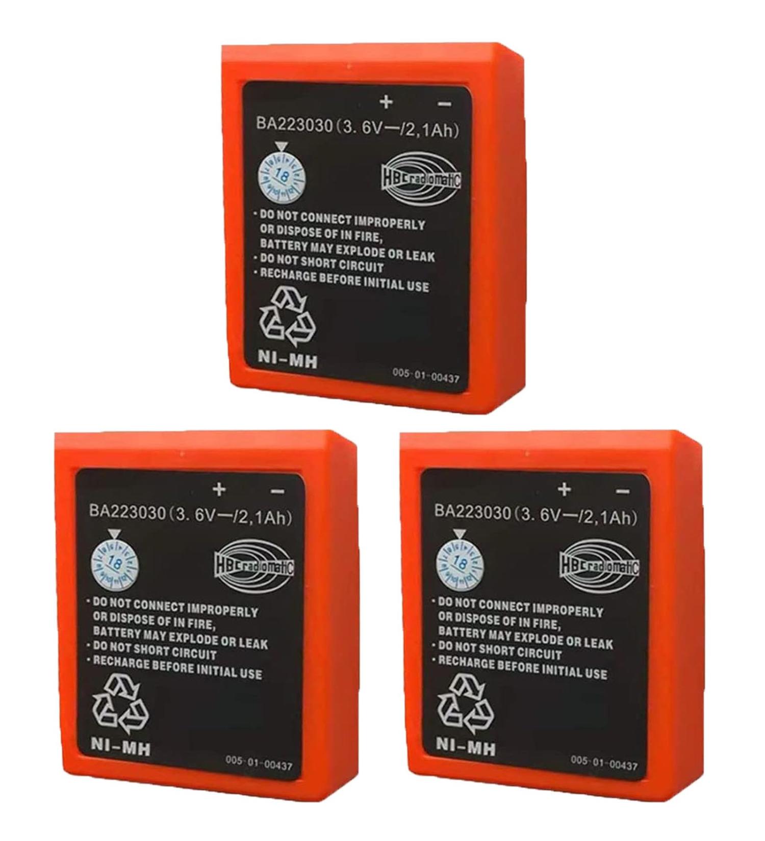 WELLVEUS 3 Pack BA223030 Battery 3.6V 2100mAh for HBC Remote Control | International Shipping Available - Buy Online on GoSupps.com