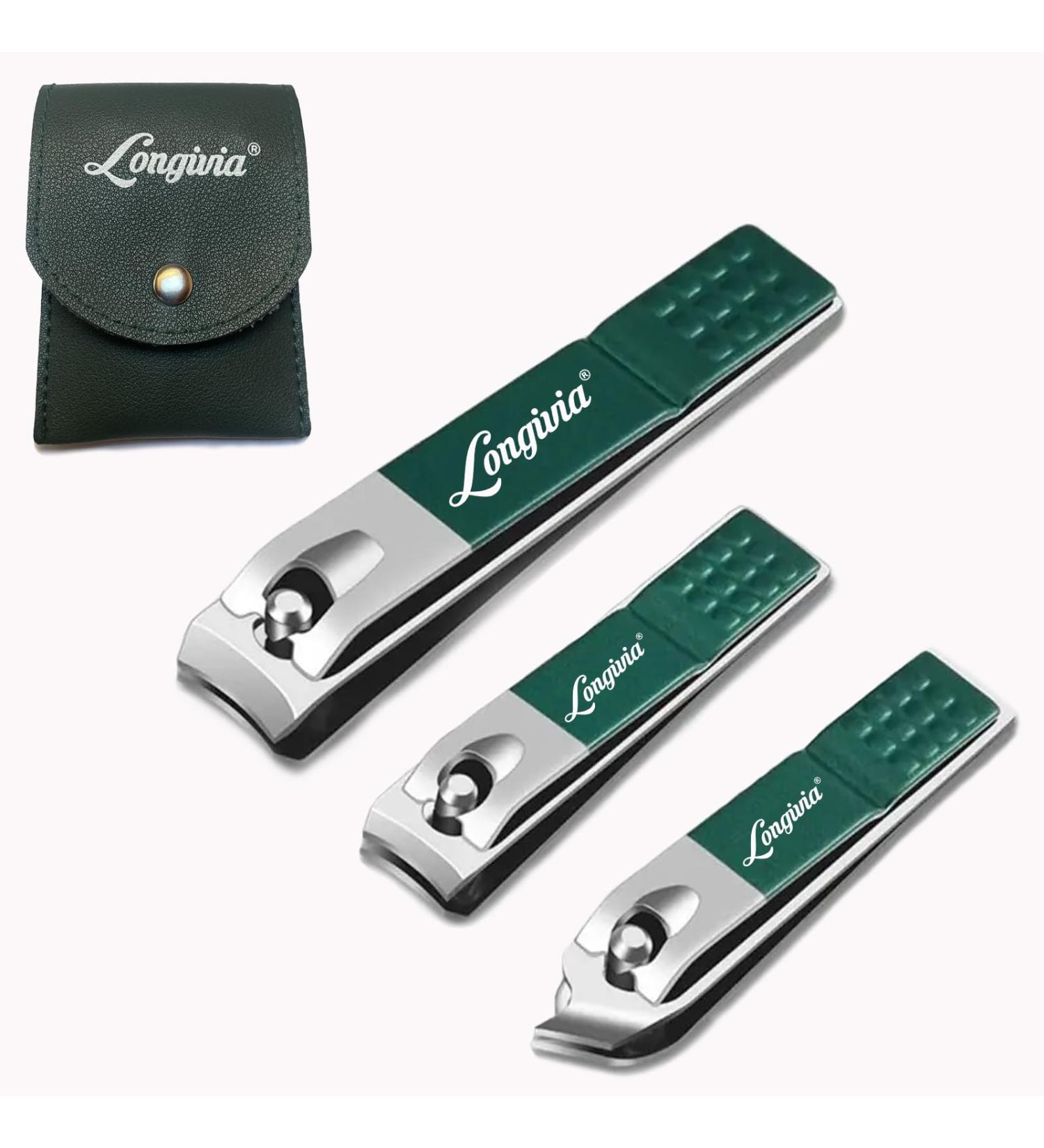 Premium Stainless Steel Nail Snap Set - 3 Pieces Nail Clippers for Fingernails & Toenails - Large Small & Diagonal Styles - Perfect for Precise Grooming - Buy Online on GoSupps.com