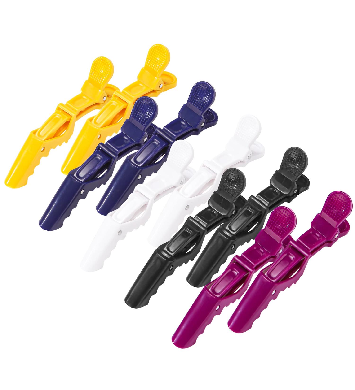 Pastel Gator Hair Clips - 10 Piece Set for Styling & Sectioning | Non-Slip Alligator Clips - Buy Online on GoSupps.com