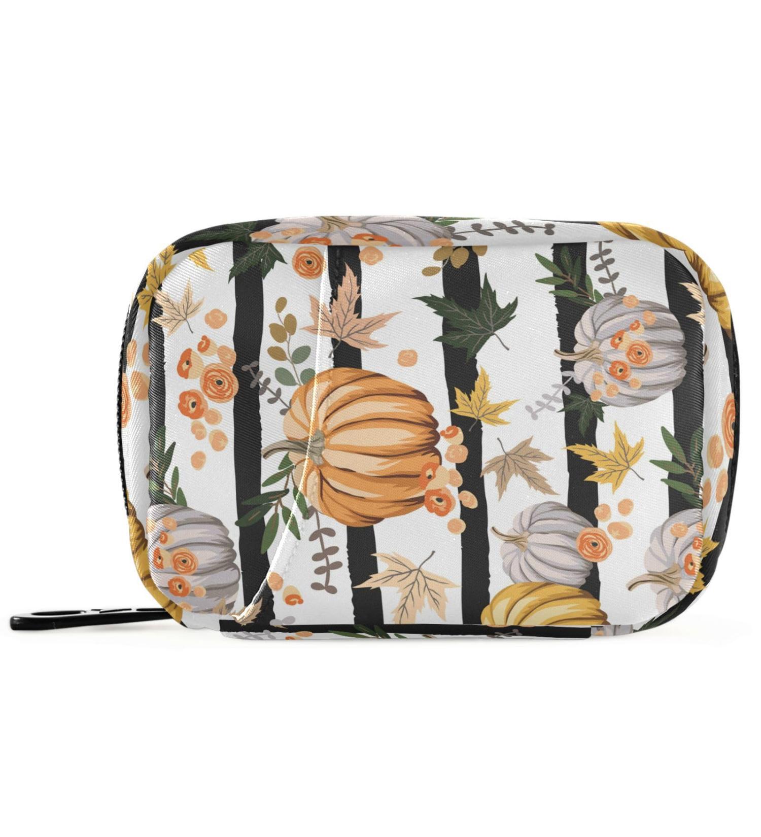 Pumpkins Thanksgiving Day Fall Pill Organizer | 7-Day Large Medicine Box for Vitamins & Supplements | Travel Gifts - LTT-036 - Buy Online on GoSupps.com