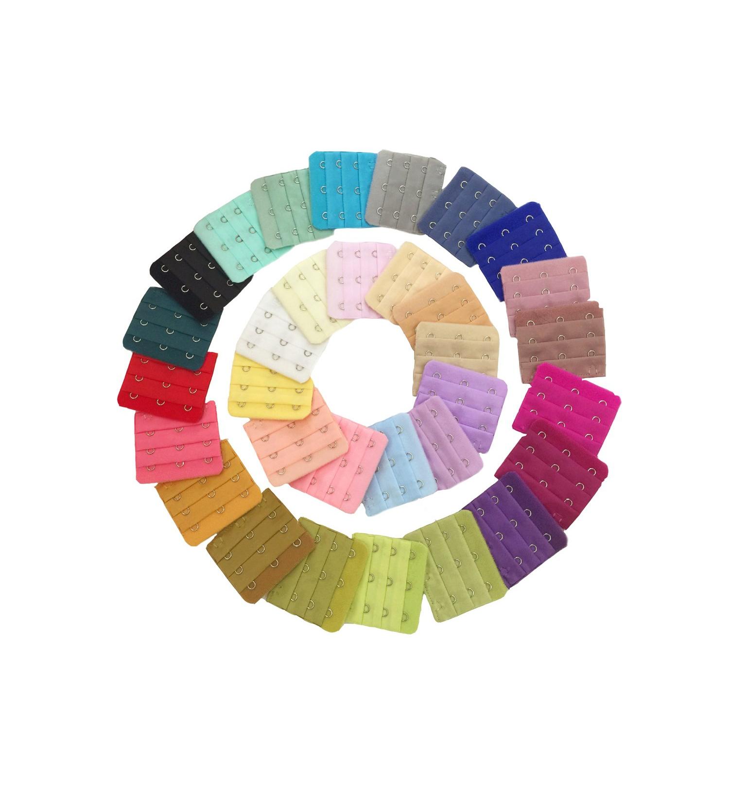 Ewanda store 28 Pcs Assorted Colors Women 3 Hook 3 Rows Spacing Bra Strap Extender Bra Strap Extensions for Women Color in Random - Buy Online on GoSupps.com