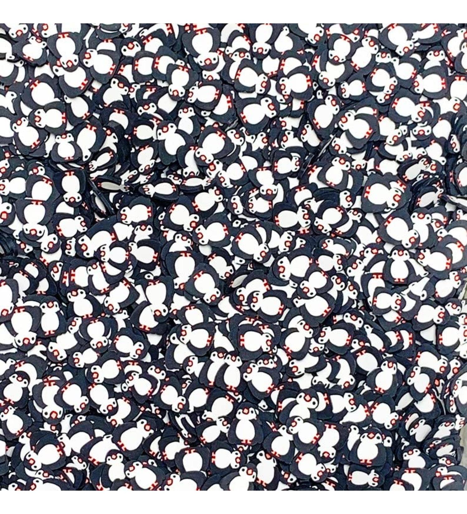 5 Grams JLET Penguin Fimo Slices, Polymer Clay, Winter, Nail Art, Miniature, Sprinkles, Affordable