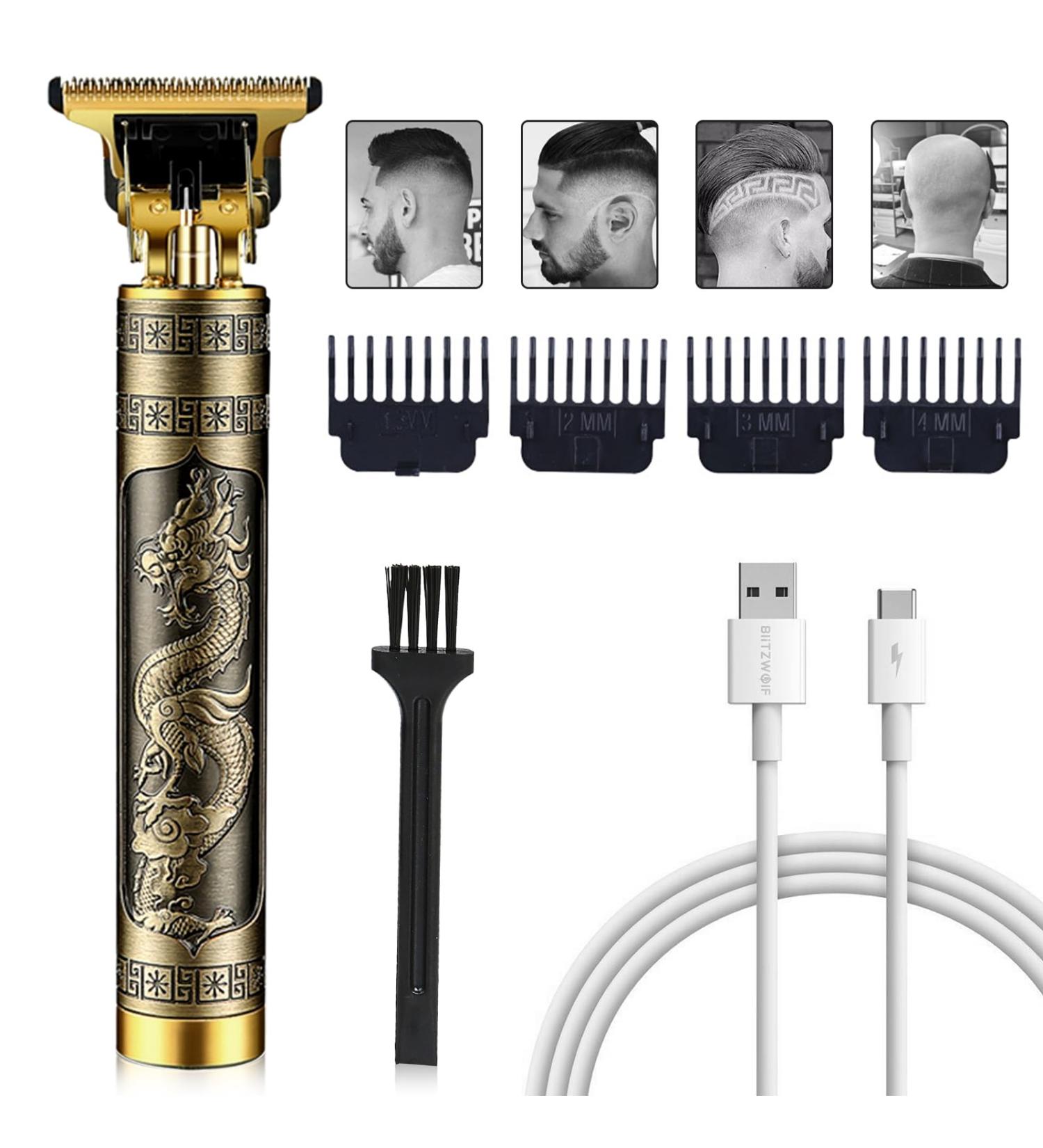 A rechargeable grooming kit for men that includes a beard trimmer and hair clippers equipped with 4 limit combs for various cutting lengths. This professional set is designed for barbers and makes an - Buy Online on GoSupps.com