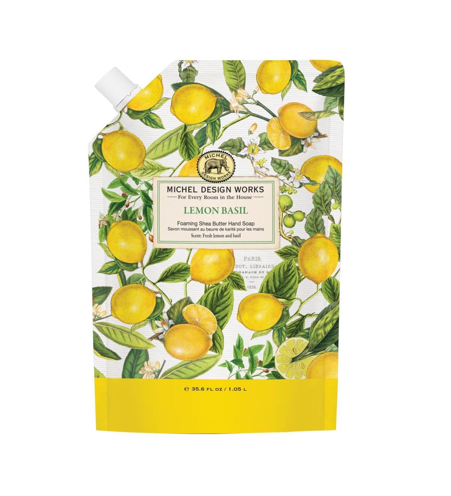 Michel Design Works Lemon Basil Foaming Hand Soap Refill