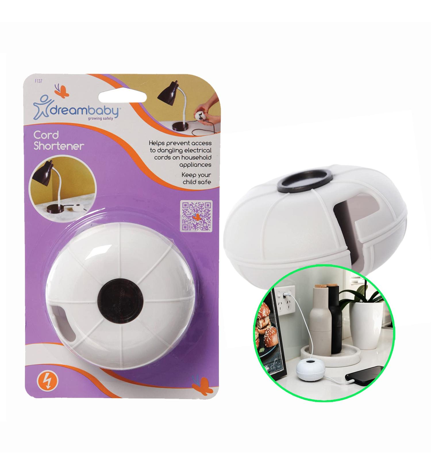 Dreambaby Electrical Cord Shortener - White | Model L137 - Buy Online on GoSupps.com