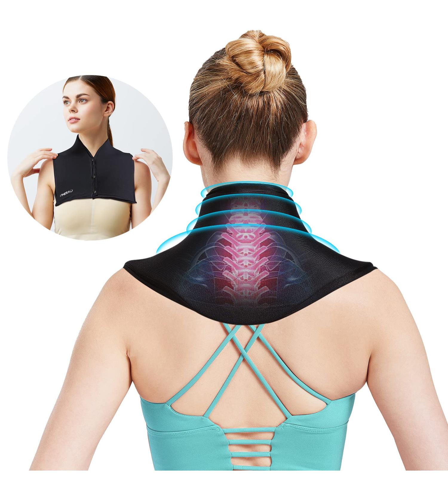 iTHEARU Neck Ice Pack Wrap - Reusable Cold & Hot Therapy for Neck and Shoulders Pain Relief | Ideal for Sports Injuries, Surgery Recovery | Christmas Gift - Buy Online on GoSupps.com