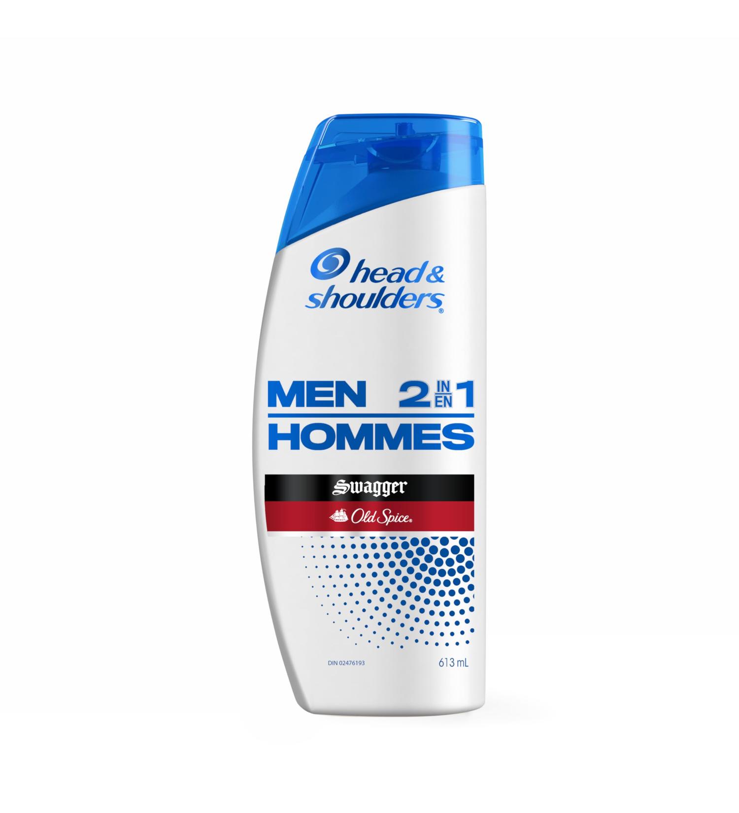Head and Shoulders Mens 2 in 1 Dandruff Shampoo and Conditioner Anti-Dandruff Treatment Old Spice Swagger for Daily Use Paraben Free 613 mL - Buy Online on GoSupps.com