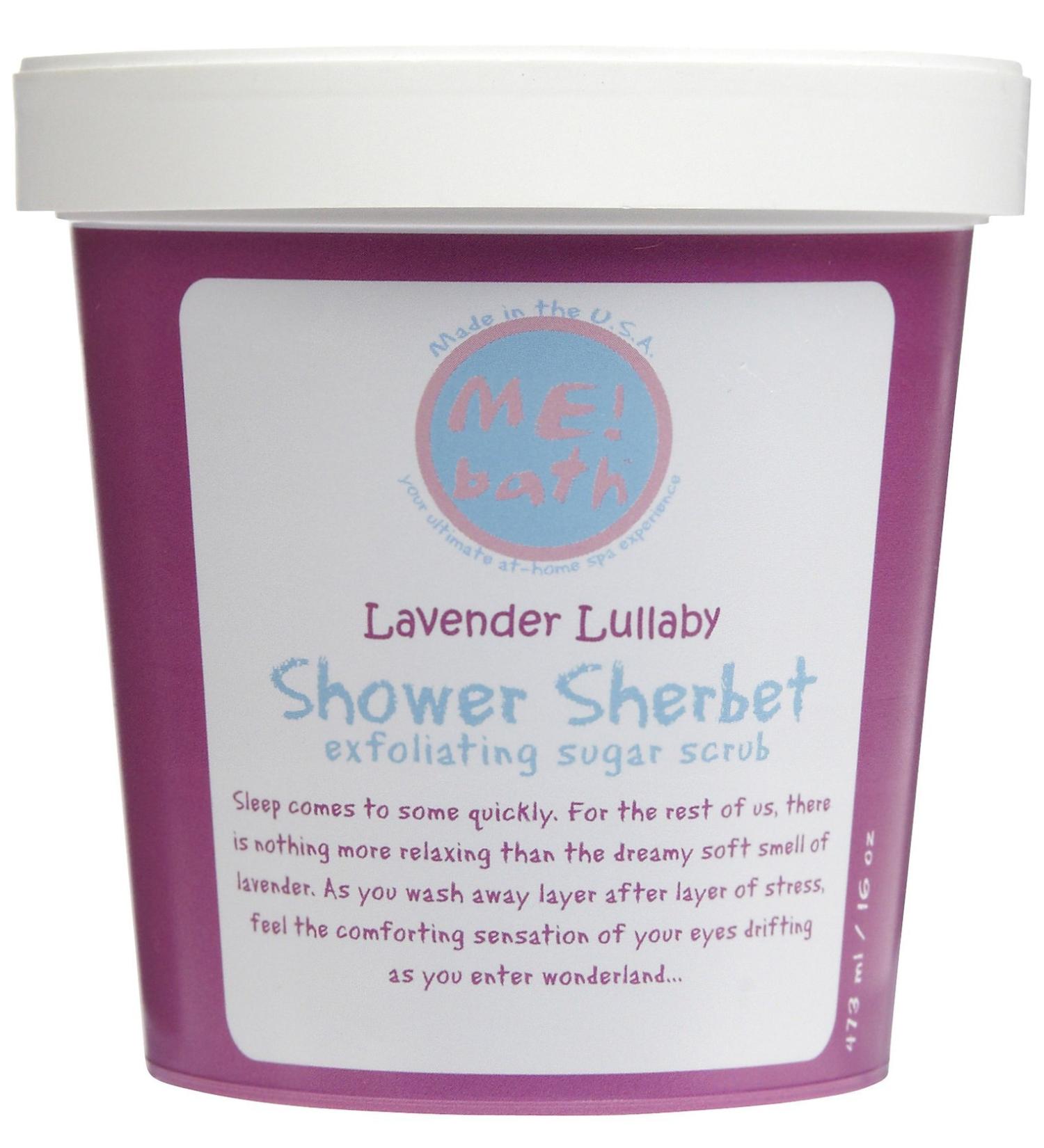 ME! Bath Shower Sherbet Sugar Scrub - Lavender Lullaby - 16 oz