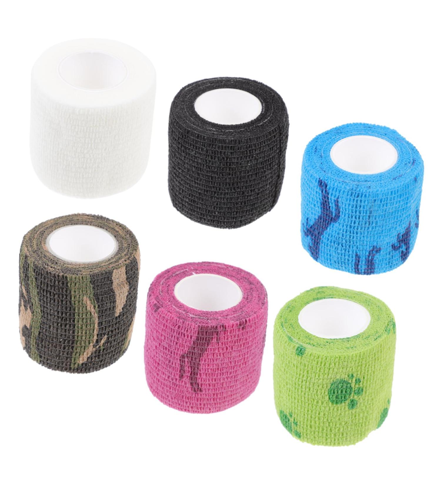 FRCOLOR 6pcs Self-Adhesive Elastic Basketball Knee Pads & Finger Sleeves | Sports Athletic Cohesive Ankle Scar Tape & Non-Woven Fabric | Ultimate Fitness & Elasticity - Buy Online on GoSupps.com