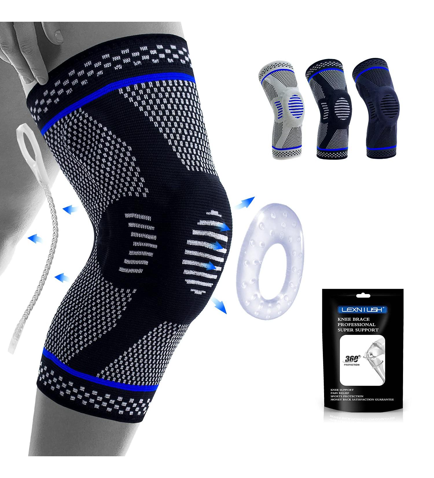 Medical Grade Knee Brace Compression Sleeve for Men & Women - Ideal Support for Running, Meniscus Tear, Arthritis - Sports Injury Recovery - N2/Light Black S - Buy Online on GoSupps.com