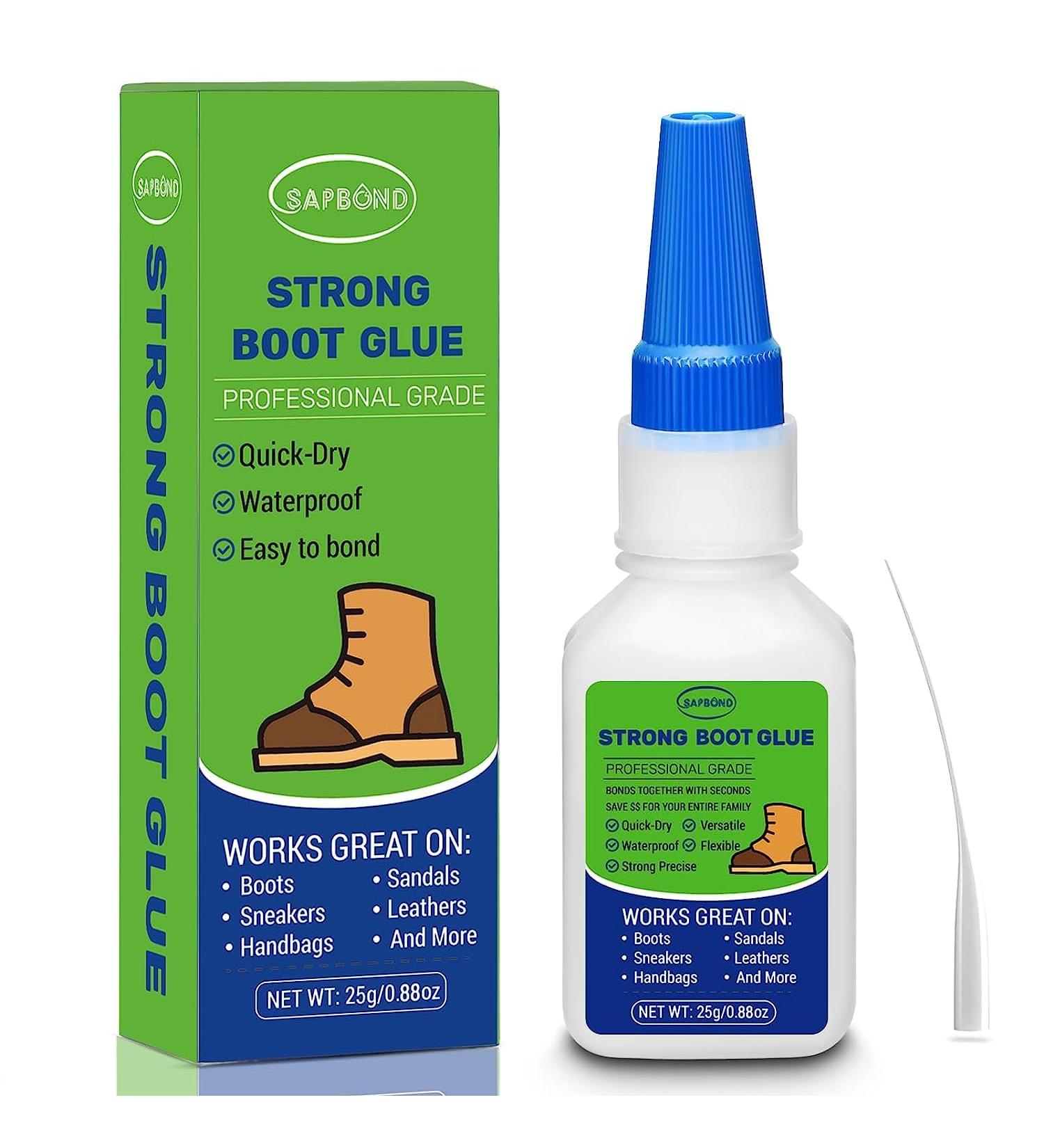 Professional Boot Glue - Strong Quick Dry Shoe Repair Adhesive for Boots, Leather Shoes, Sneakers & Handbags - Buy Online on GoSupps.com