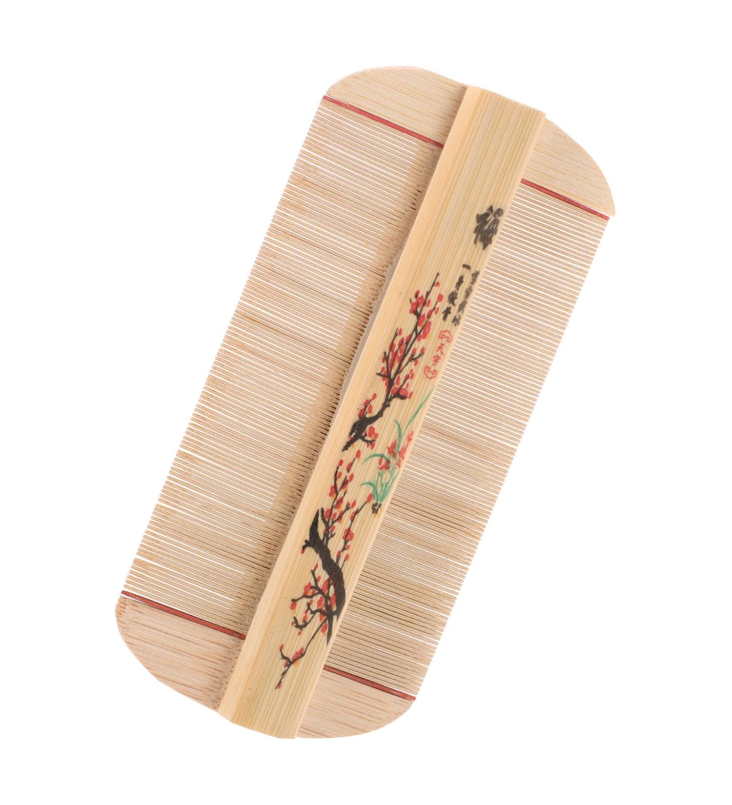 Peigne Doubles Dents Fines En Bambou Peigne Antipelliculaire Ultra-dense Soin Naturel Du Cuir Chevelu Outil Traditionnel Pour D m ler Et liminer Poux Et Pellicules Usage Familial - Buy Online on GoSupps.com