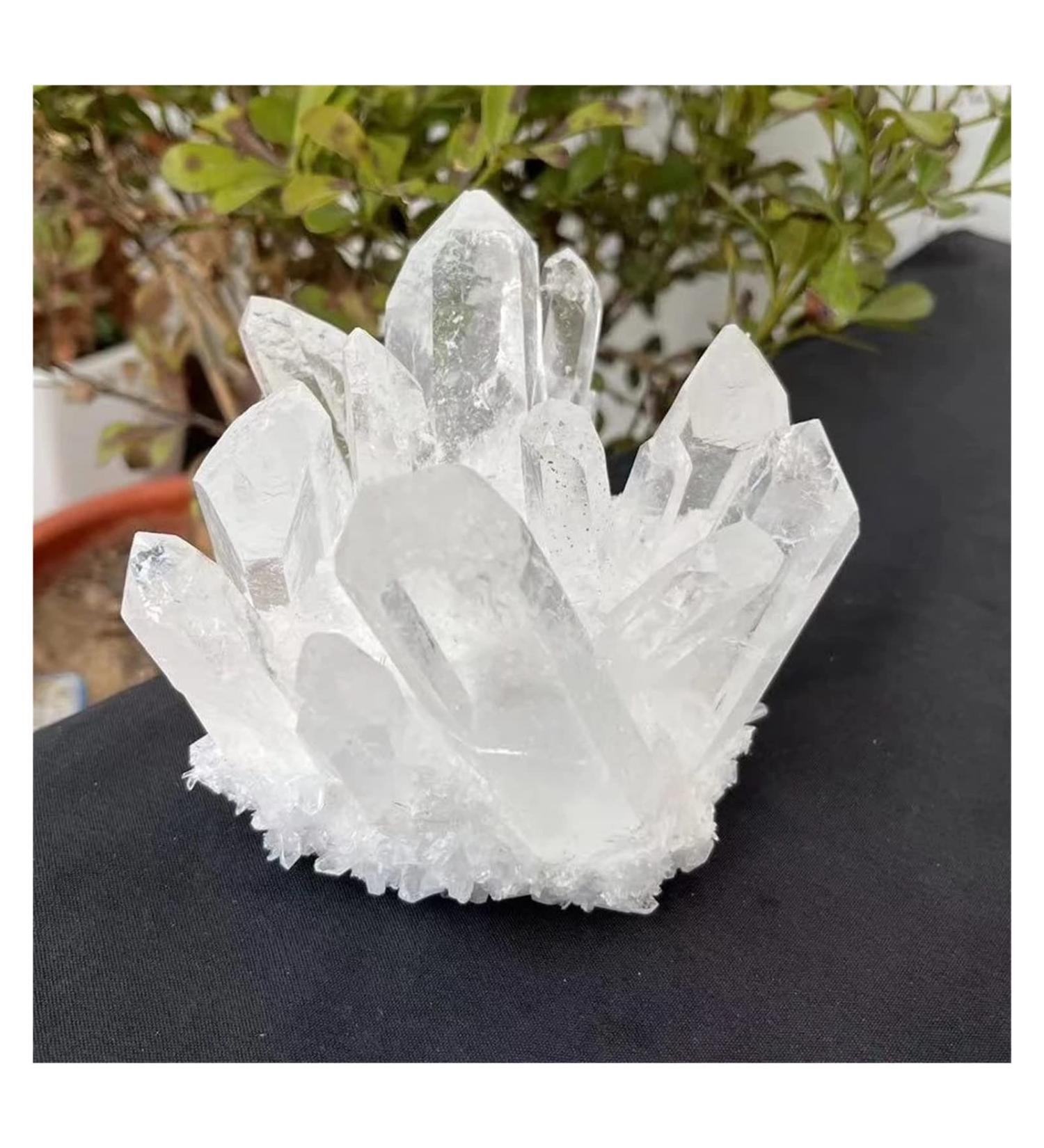 Crystal Cluster 300g-700g Natural Rare White Quartz Crystal Cluster Specimen ningxiao (Size : 600g-700g) - Buy Online on GoSupps.com