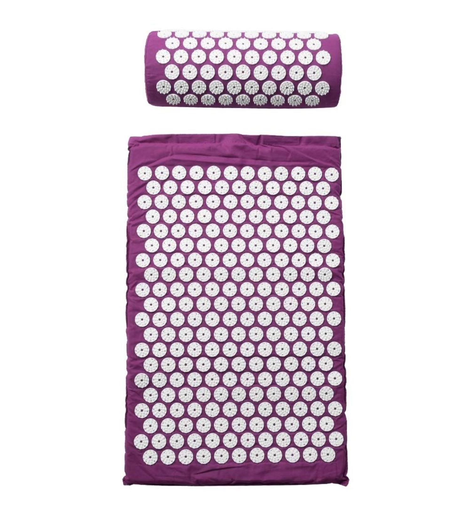 Belissy Massage Pillow Mat | Acupressure Relief for Body Pain | Purple Massage Cushion - International Shipping Available - Buy Online on GoSupps.com