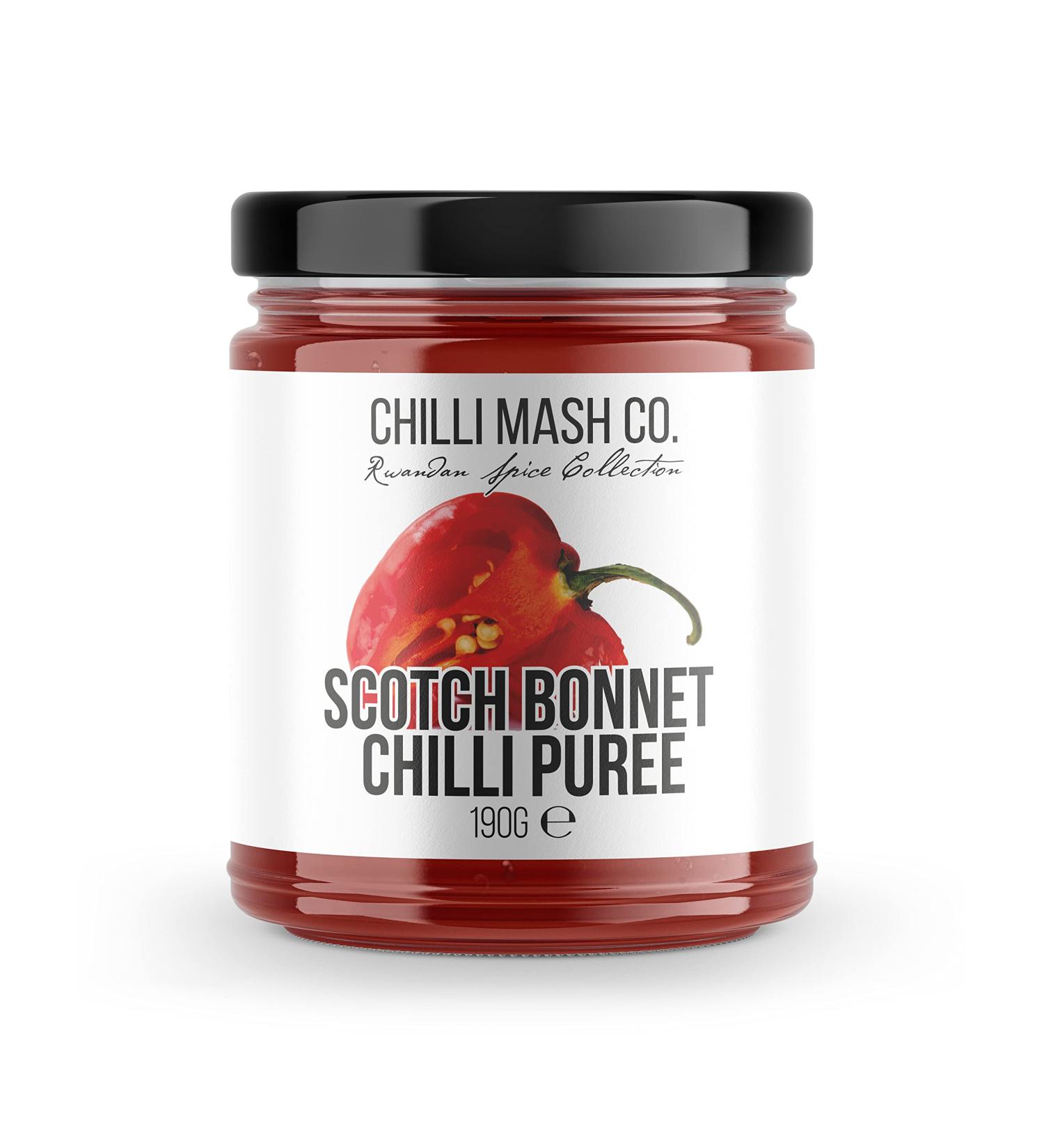 Scotch Bonnet Chilli Puree 190ml | Chilli Mash Co. Rwandan Spice Collection - Buy Online on GoSupps.com