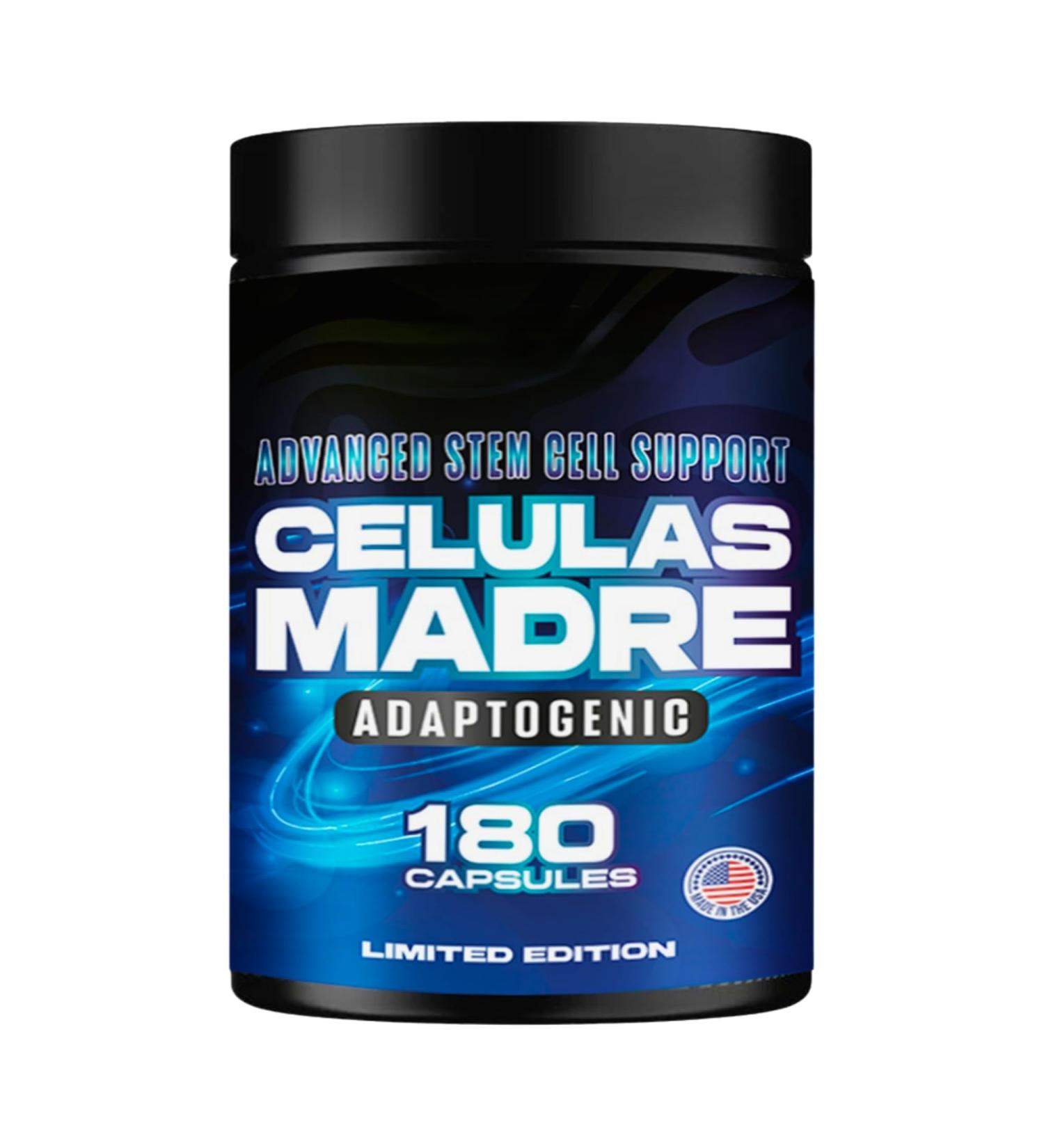 Celulas Madres 180 Capsules adaptogenic Limited Edition Stem Cell Blue Green Algae - Non GMO -Gluten Free AFA -Celula Madre Supplement - Spirulina. - Buy Online on GoSupps.com