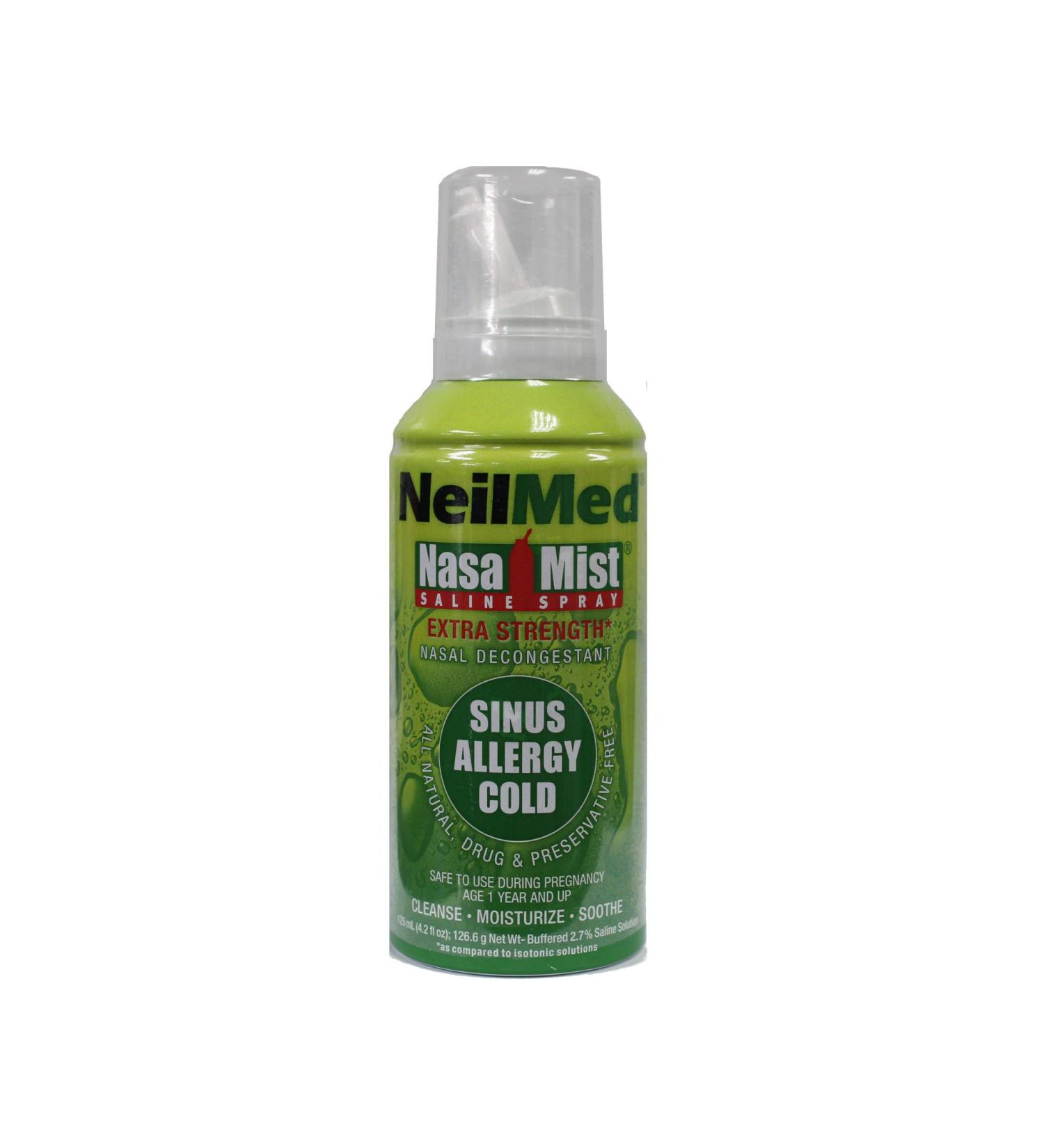 NeilMed Hypertonic NasaMist Saline Spray 4.20 oz (Pack of 2) - Effective Sinus Relief - Buy Online on GoSupps.com