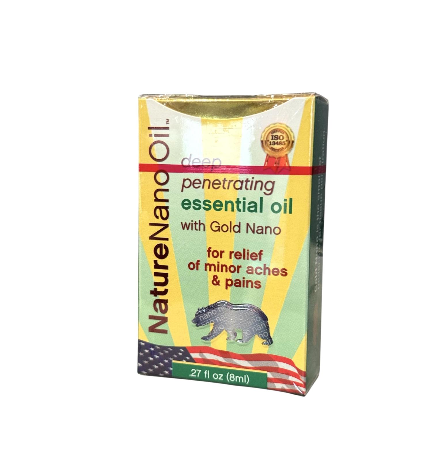 1 Pack - Nature Nano Essential Oil - Dau Con Gau Cong Nghe Na No - 8 mL per Bottles with Only 1 Bottle per Order - Product of USA NATURE ESSENTIAL OIL 1 PACK - Buy Online on GoSupps.com