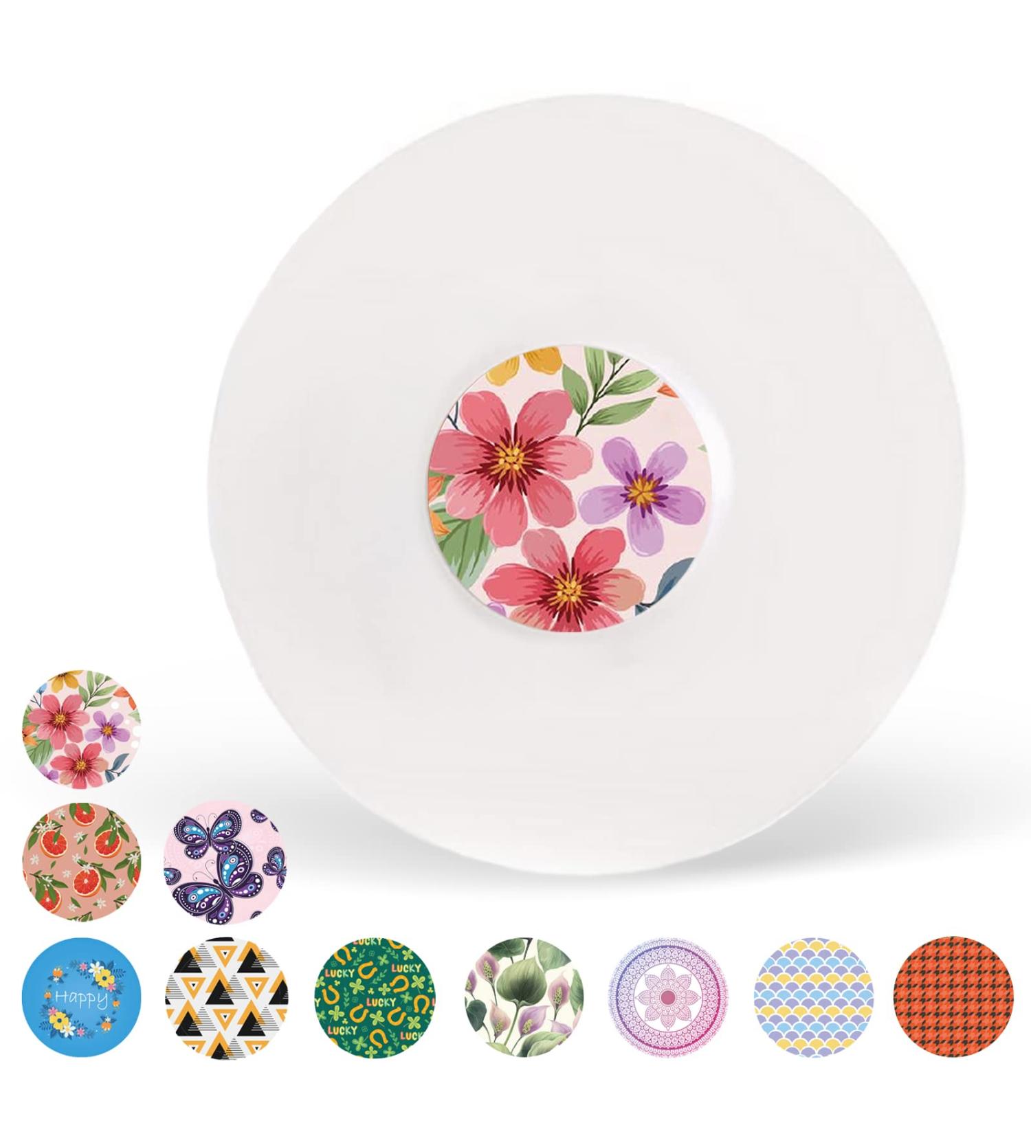 Waterproof Sensor Covers for Libre 2 & Floral Stickers 40-Pack | Latex-Free Hypoallergenic | 14-Day Long Stay | Multicolor Libre 2 Covers - Buy Online on GoSupps.com