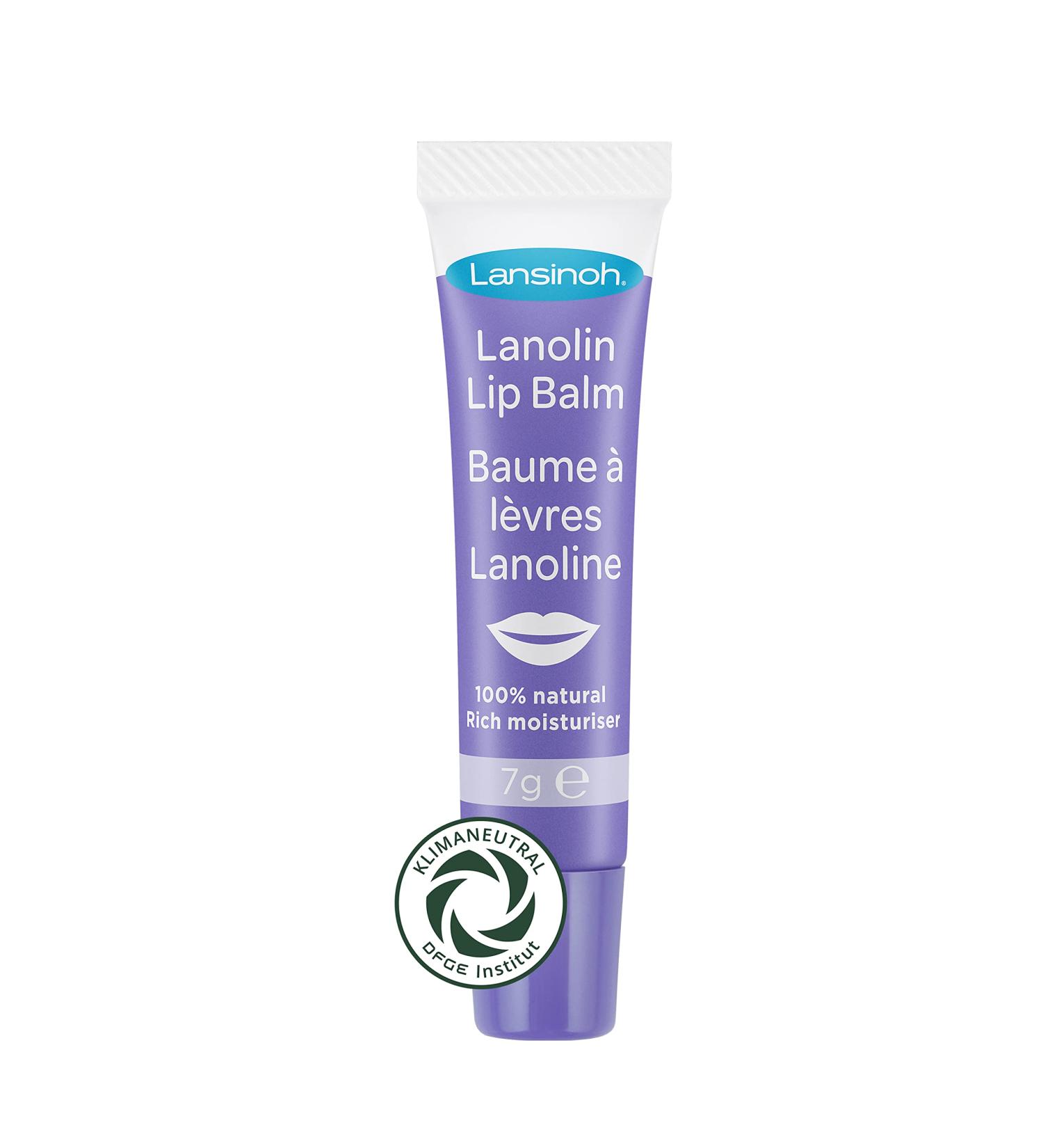 Lansinoh Lanolin Lip Balm - Soothes & Protects Dry Lips | Climate Neutral | 7g Moisturizer - Buy Online on GoSupps.com