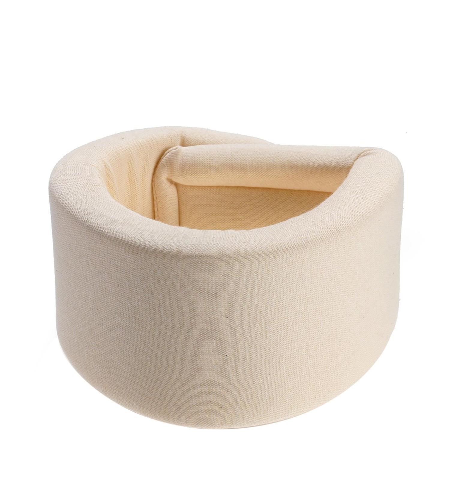 Supvox Adjustable Sponge Neck Collar - Pain Relief & Support Bandage (Beige) | International Shipping - Buy Online on GoSupps.com