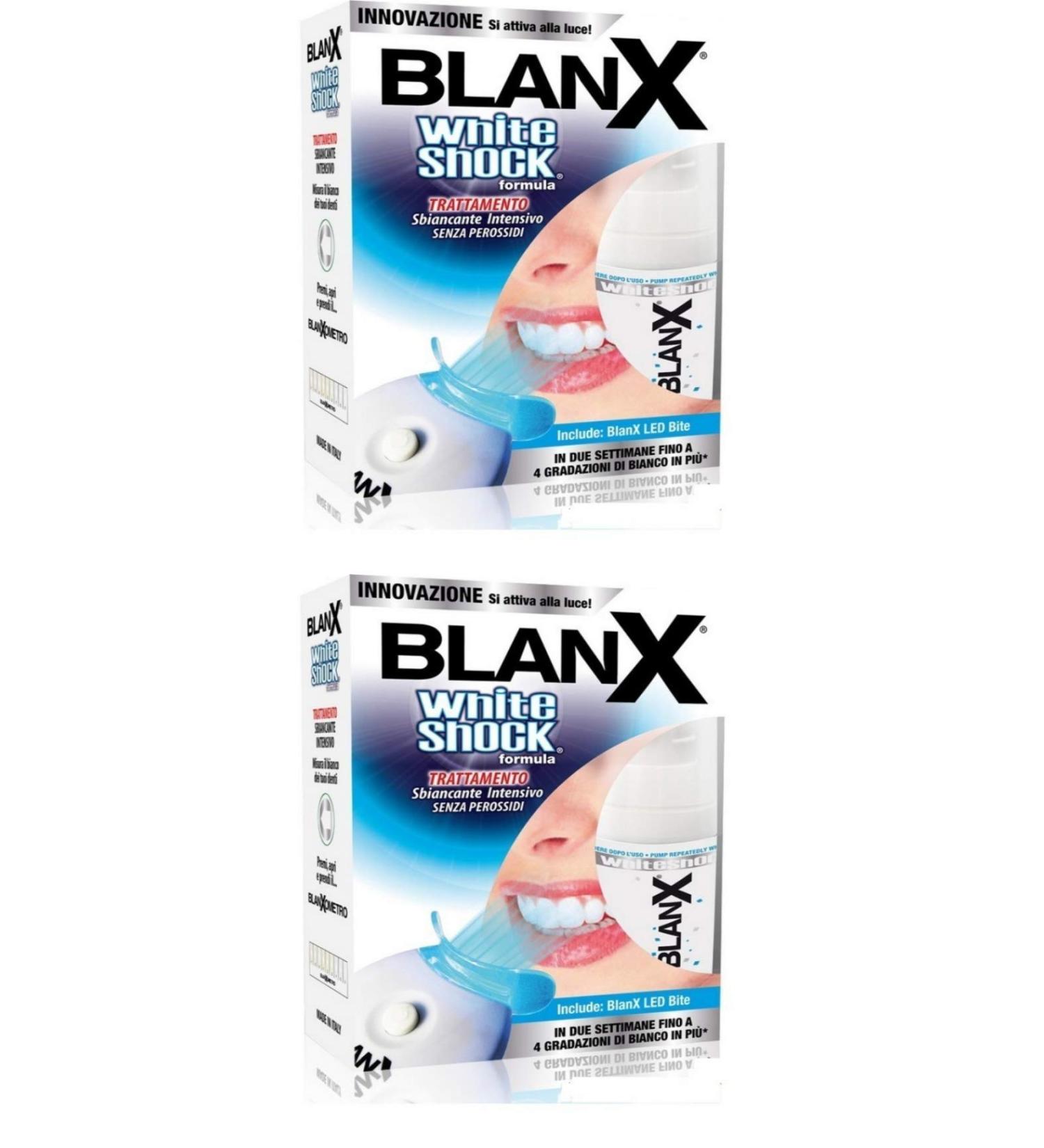 BLANX 2 x Blanx White Shock Intensive Whitening Treatment with White LEDs 30 ml