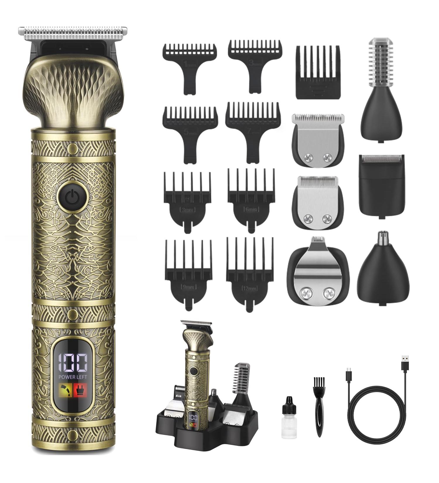 Buy DSP 8 in 1 Beard Trimmer for Men - Zero Gapped Grooming Kit Cordless with Stand Perfect for Face Mustache Body & Nose Hair - Buy Online on GoSupps.com