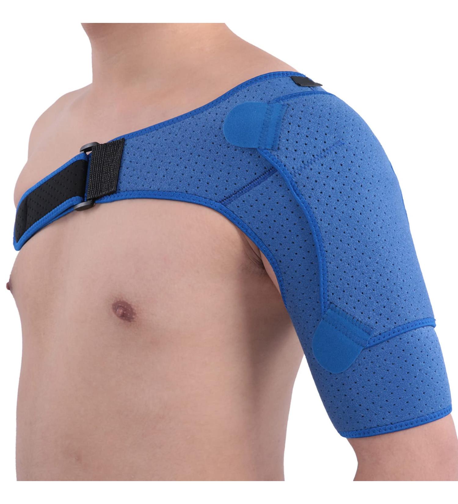 Buy Light Breathable Neoprene Shoulder Support | Rotator Cuff Guard for Men & Women | Fits Right or Left Large Size 39-55 In | Fast International Shipping - Buy Online on GoSupps.com