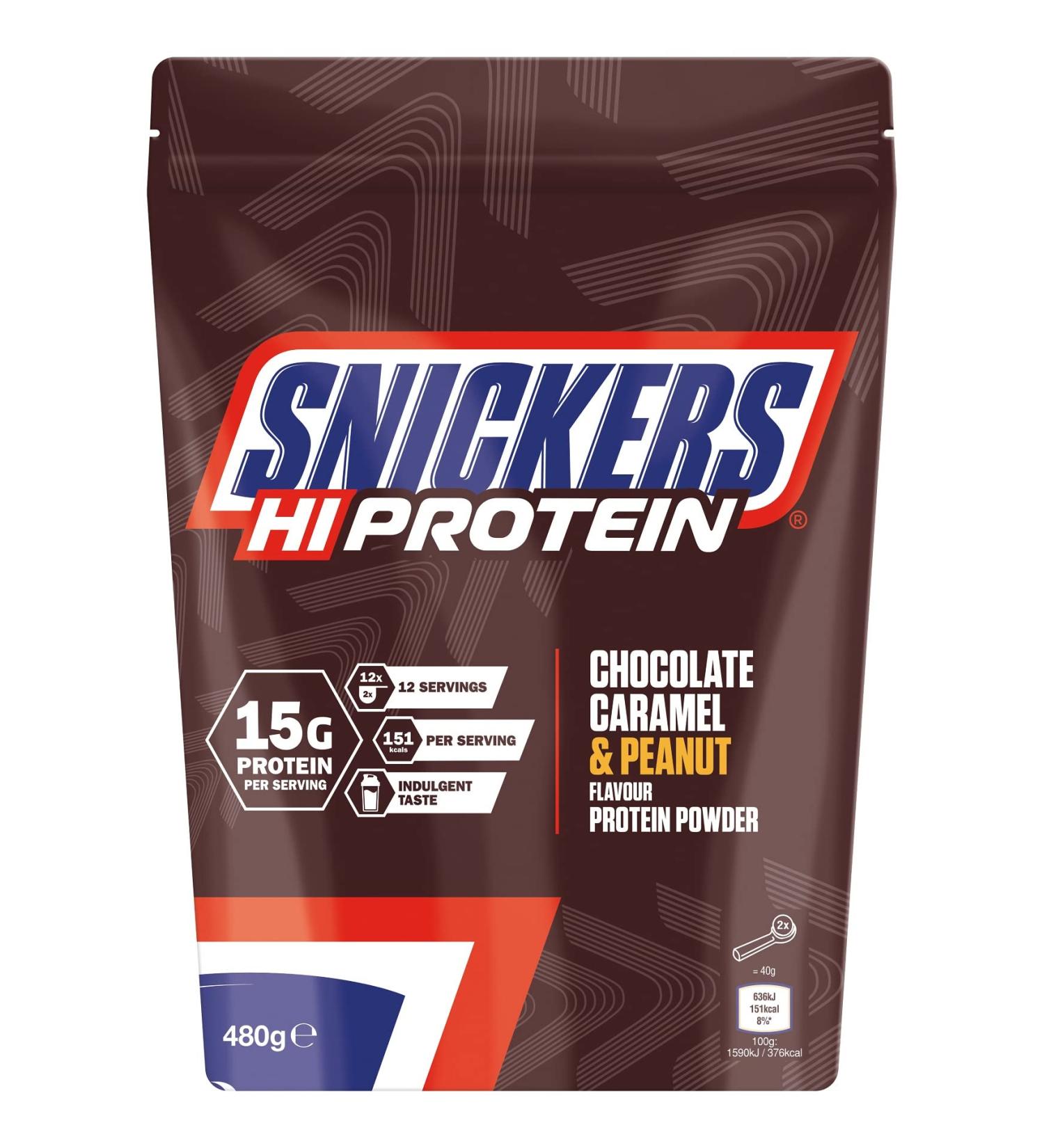 Mars Protein - Snickers Protein Powder - Doypack of 480 Gr - Buy Online on GoSupps.com