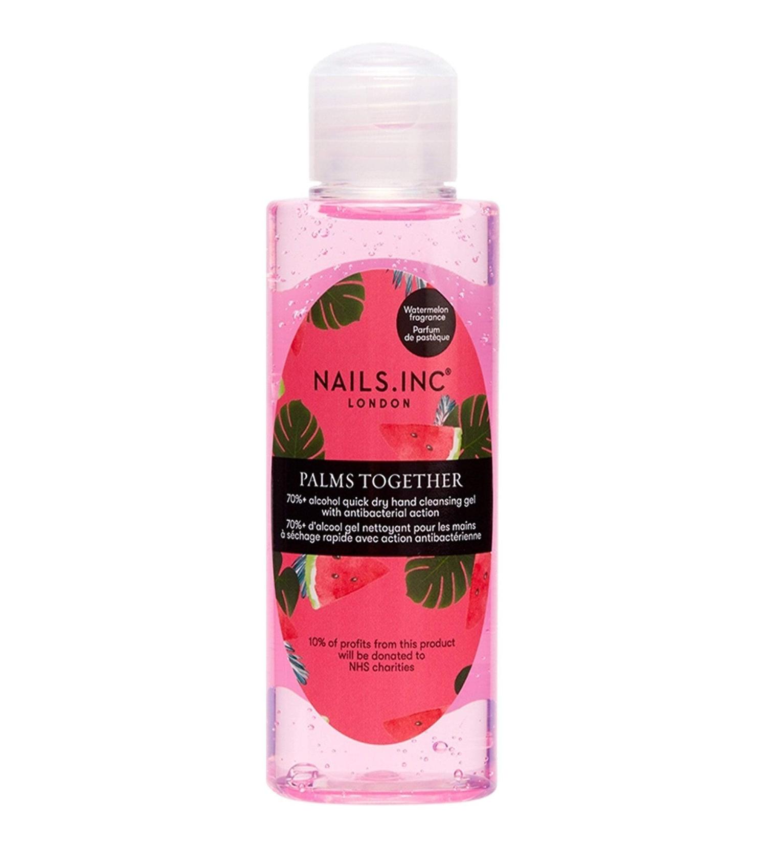 Nails Inc Palms Together 70% Alcohol Cleansing Gel - Watermelon Scent