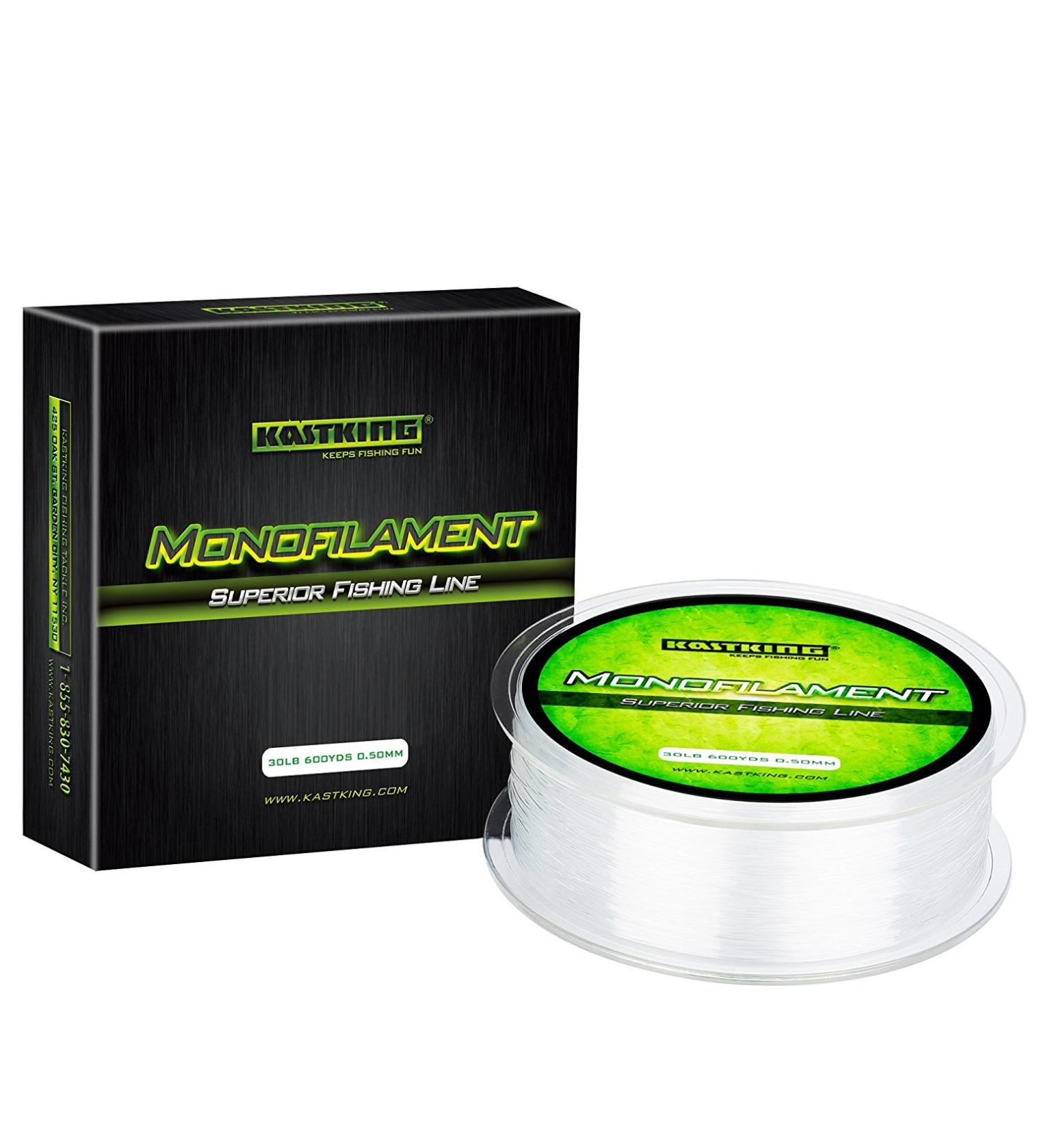 KastKing Premium Monofilament Fishing Line - Strong & Abrasion Resistant - Superior Nylon Material - 300Yds/8LB Ice Clear - Buy Online on GoSupps.com