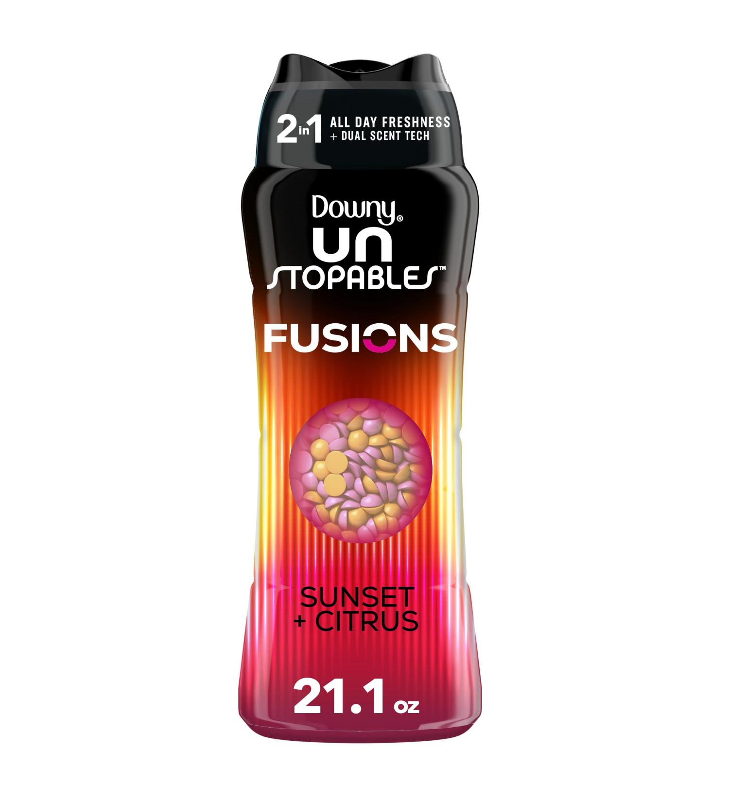 Buy Downy Unstopables Fusions In-Wash Laundry Scent Booster Beads Sunset & Citrus 21.1 oz | Long-Lasting Freshness Worldwide Shipping - Buy Online on GoSupps.com