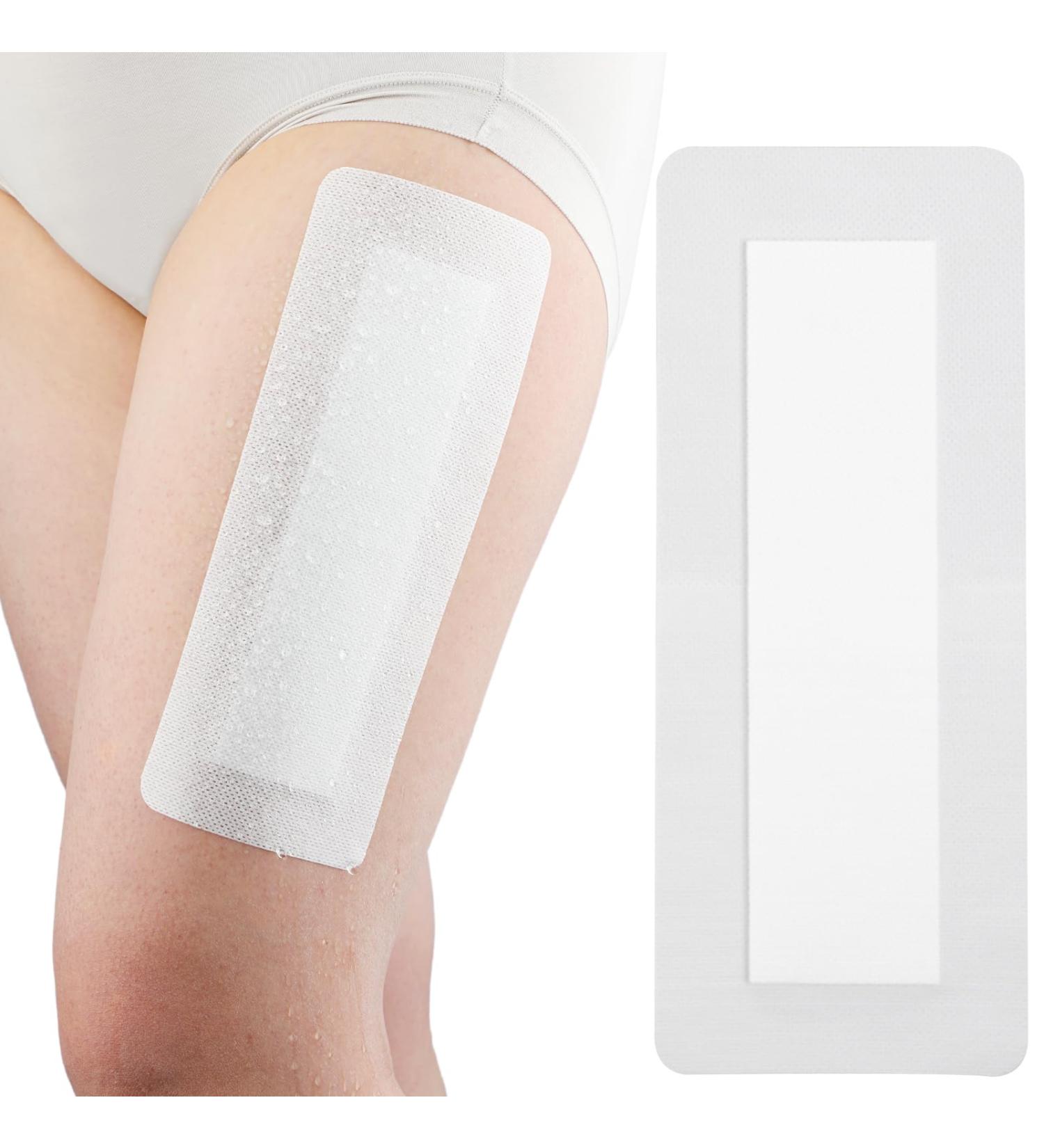 10 Pcs Extra Long Adhesive Island Dressing - 4x14 Inch Bordered Gauze Pads for Post Surgery Recovery - Breathable Non-Woven Bandages for Knee Hip & Back Incisions - Buy Online on GoSupps.com