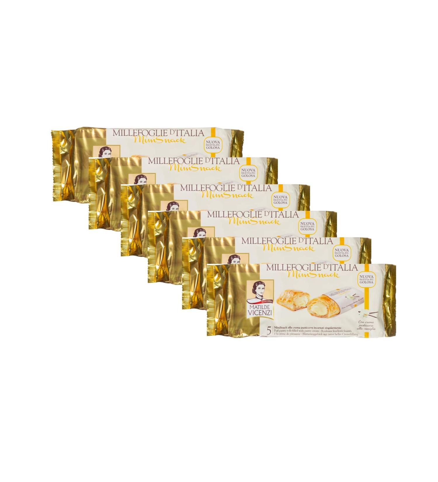 Matilde Vicenzi Matilde Vicenzi Millefoglie Lot of 6 mini vanilla cream snacks 125 g