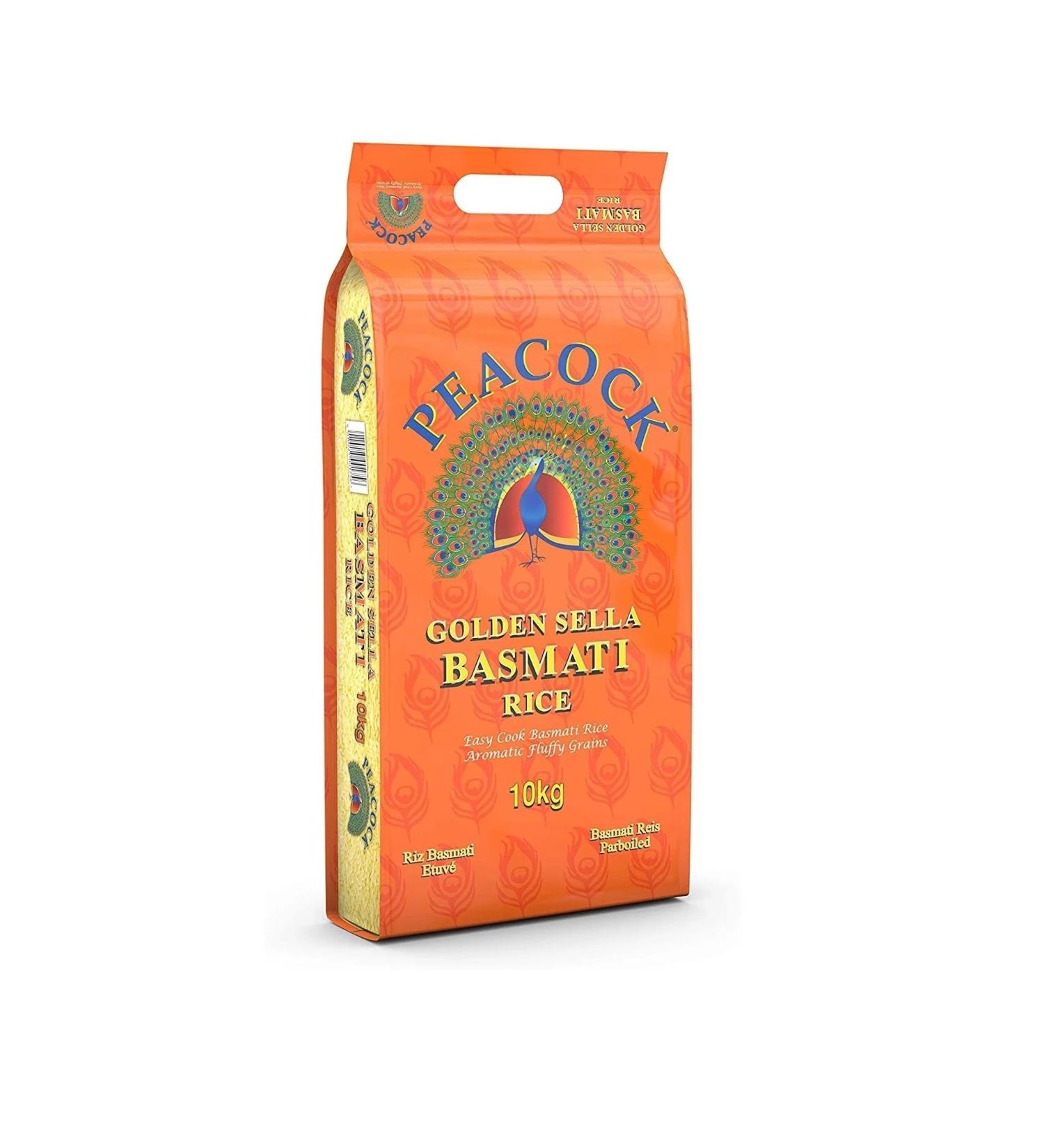MASPeacock Golden Sella Basmati 10kg Box of 1-Fd