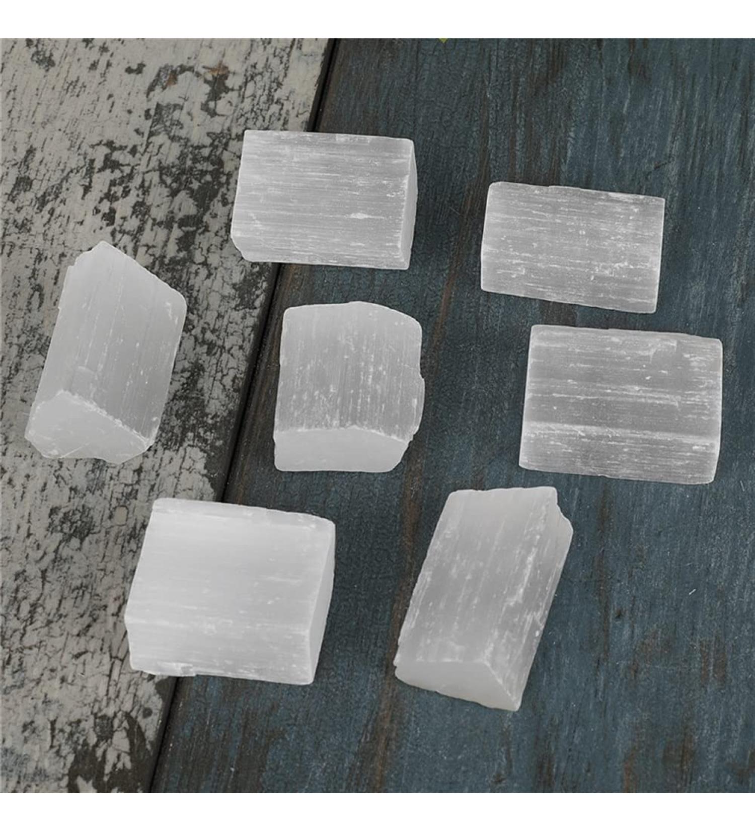 Crystal Rough Home Decor Natural Selenite Stones Stones Raw Minerals Crystals Specimen Home Decor Gifts Natural Crystal Light Yellow - Buy Online on GoSupps.com