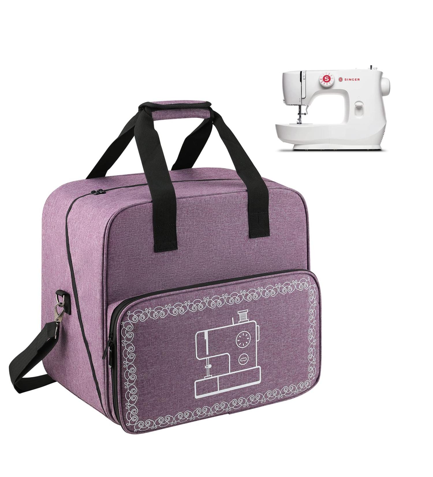 WITSTEP Sewing Machine Case Portable Travel Tote Bag for Singer/KPCB Mini Machine & Accessories in Purple with Adjustable Strap & Pockets - Buy Online on GoSupps.com