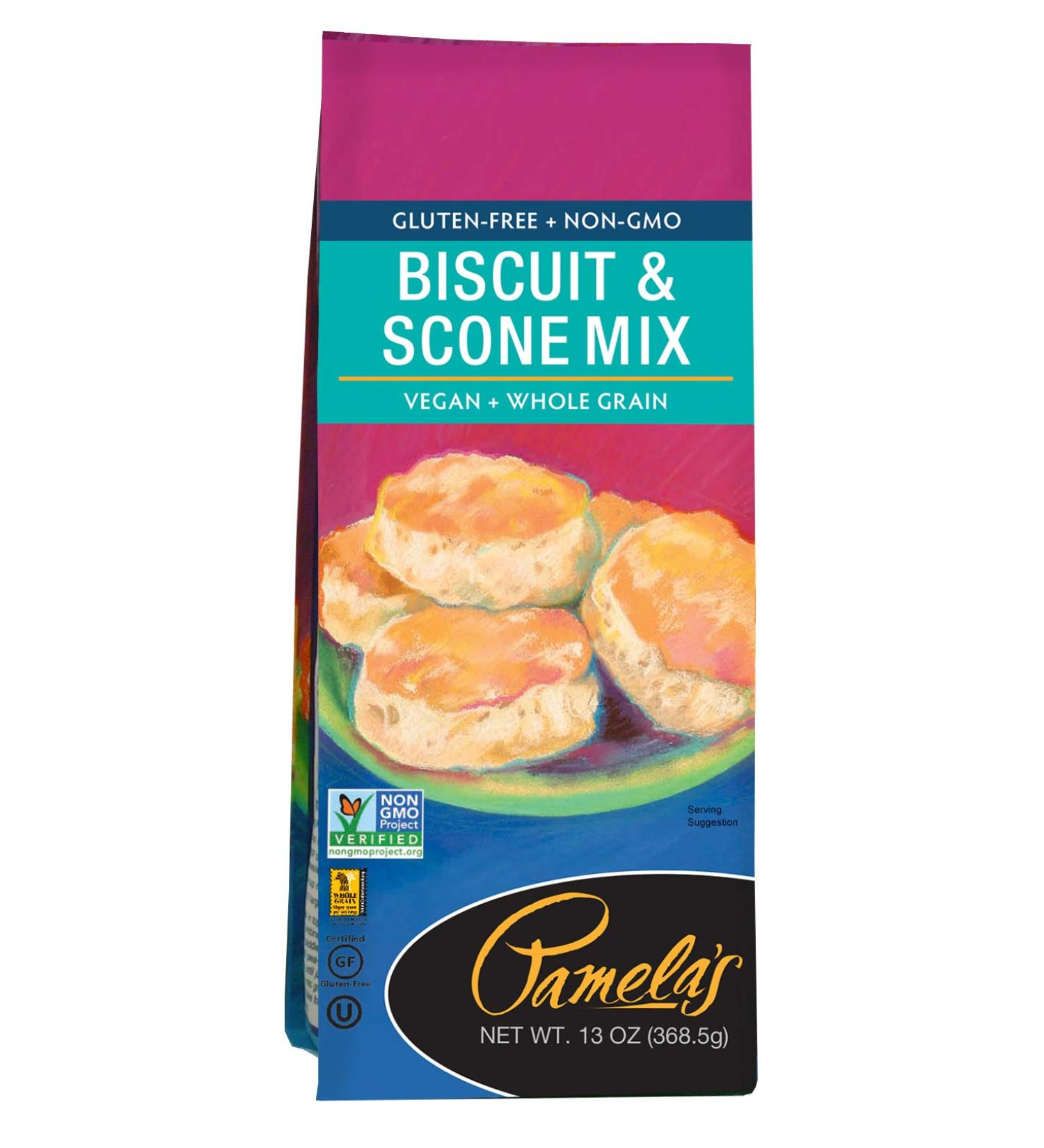 Pamela's Products Gluten Free Biscuit & Scone Mix - 13 oz | Easy Baking - Buy Online on GoSupps.com