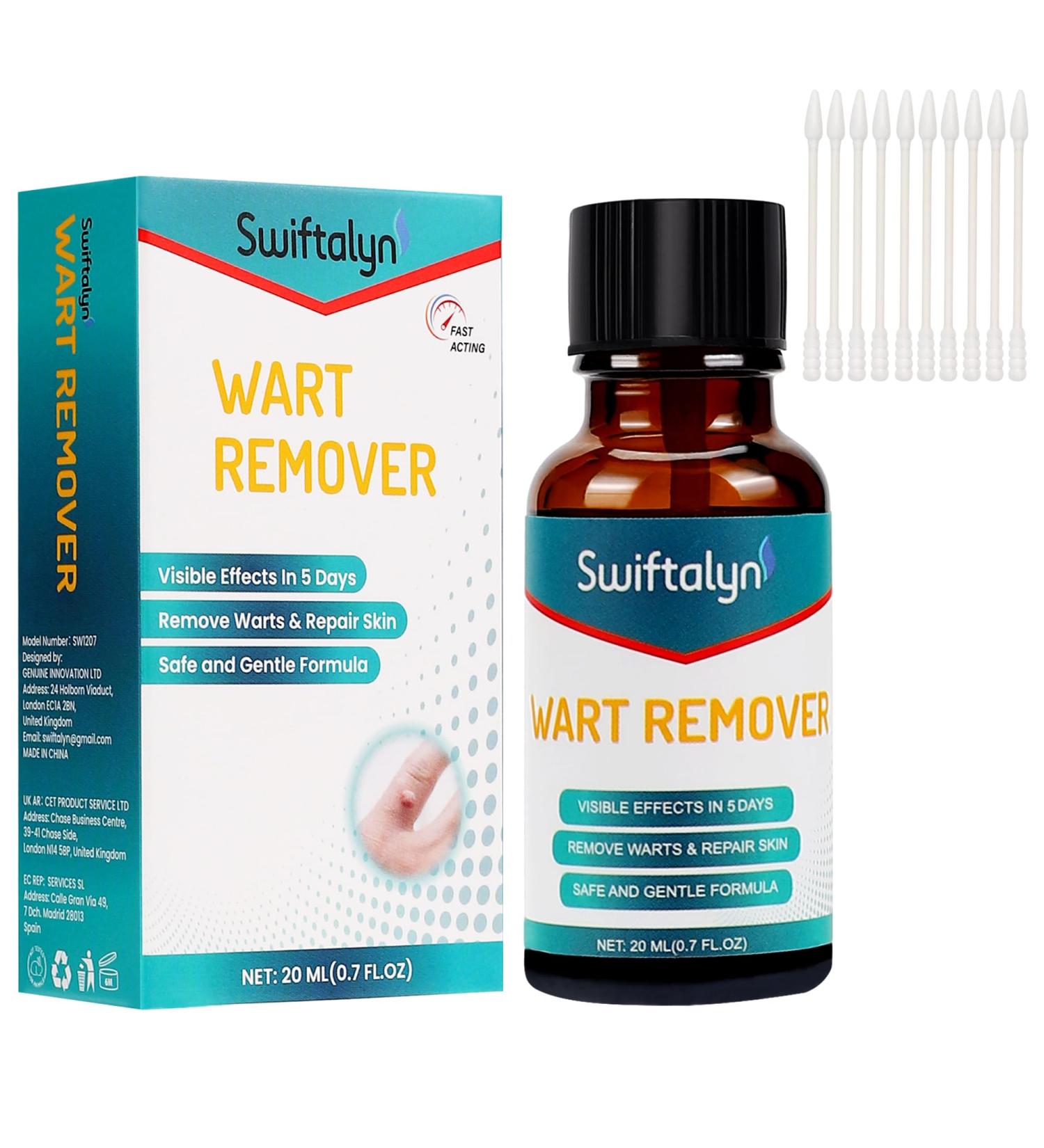 Wart Remover 20 ML - Effective Wart Removal for Hands and Body - Skin Repair Solution - Buy Online on GoSupps.com