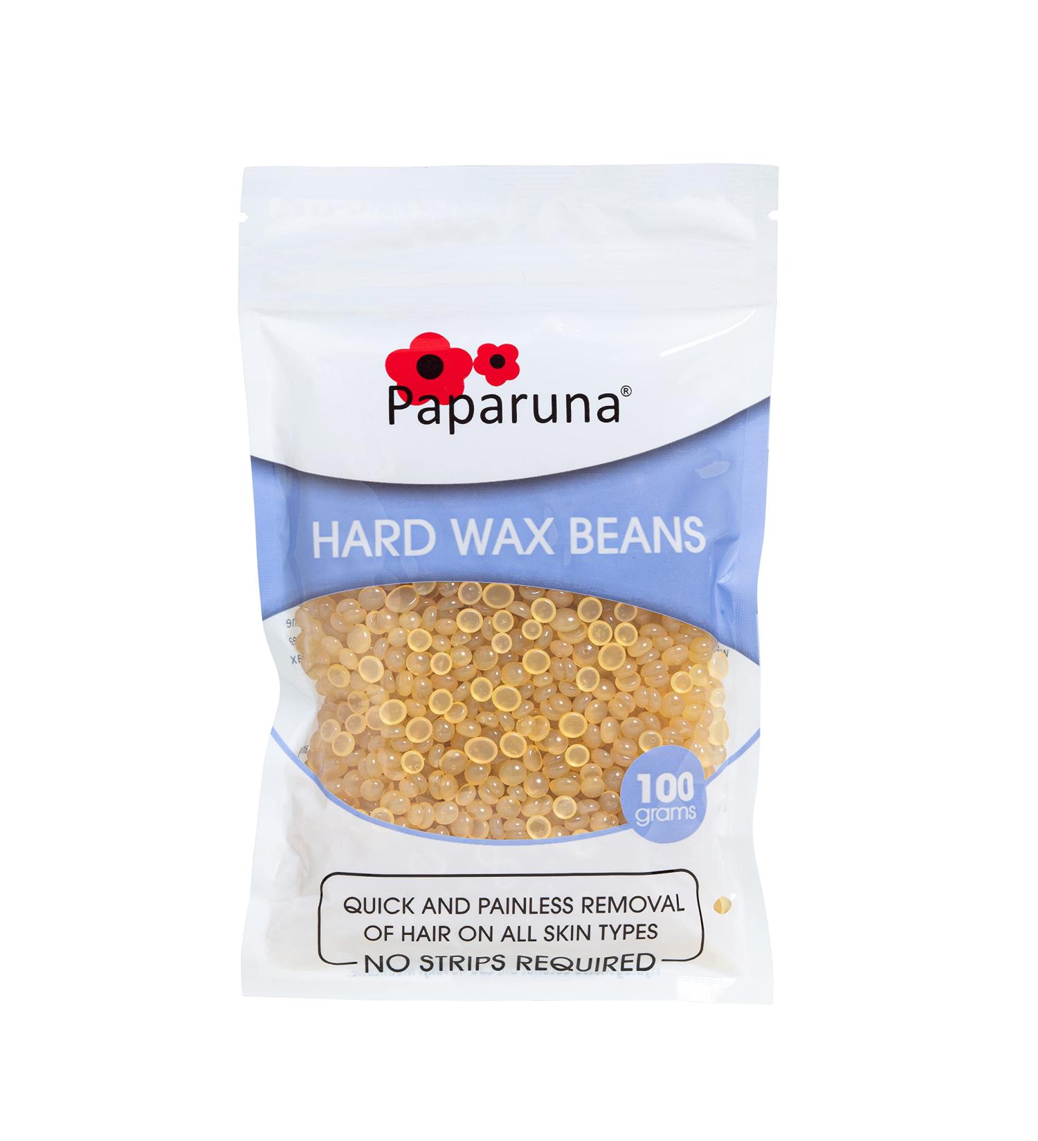 Paparouna Honey Hard Wax Beans 100g - Hair Removal Pearls for Bikini Body Legs Face & More | Premium Wax Warmer Refills - Buy Online on GoSupps.com