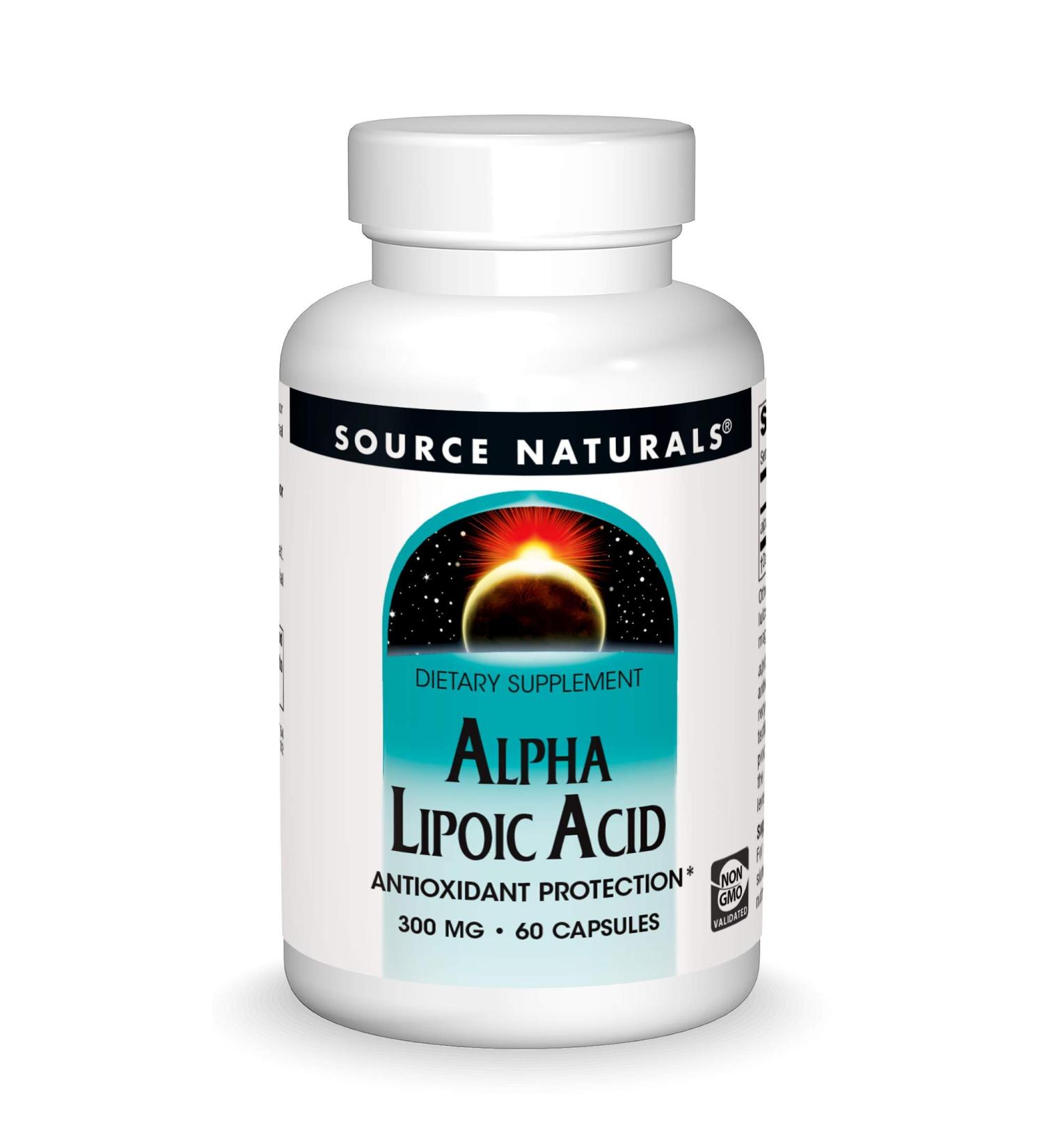 Source Naturals Alpha Lipoic Acid 300 mg - 60 Capsules | Antioxidant Support - Buy Online on GoSupps.com