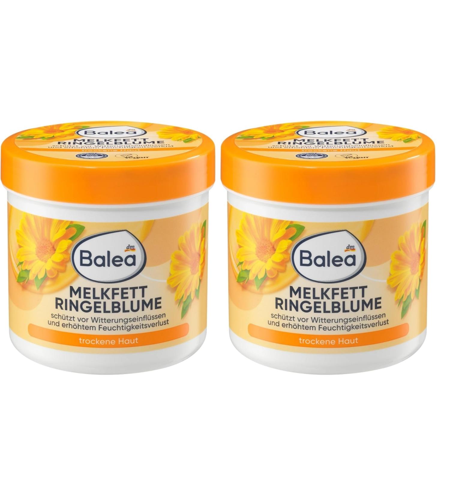 2PCs of Balea Melkfett Milking Grease - Calendula Gel-Cream - Protects Skin Against Environmental Damage/Stress from Cold Wind Rain etc 250ml (Total of 500ml) - Buy Online on GoSupps.com