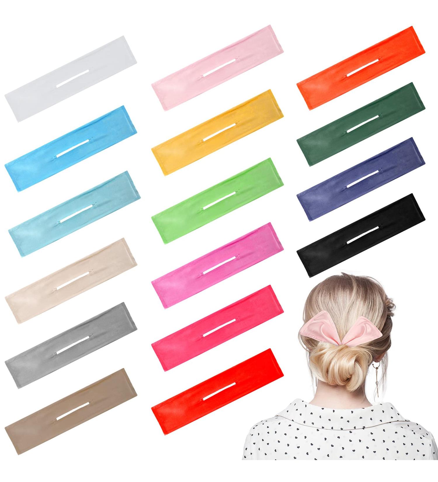 16 Pcs Deft Bun Donut Hair Maker Hair Clips for French Hairstyles - Bright Colors - Buy Online on GoSupps.com